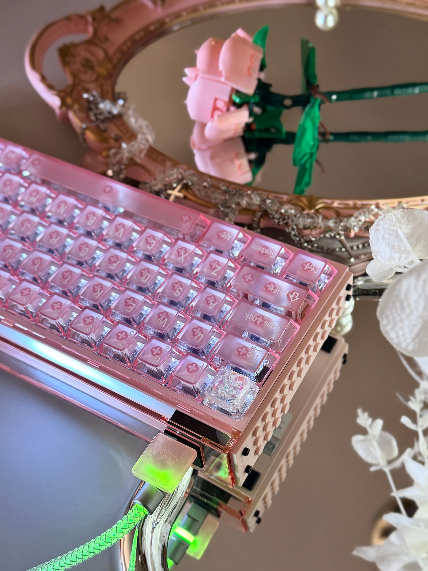 Unboxing Clearance MELGEEK MADE68 ULTRA MAGNETIC SWITCH+ PINK GAMING KEYBOARD