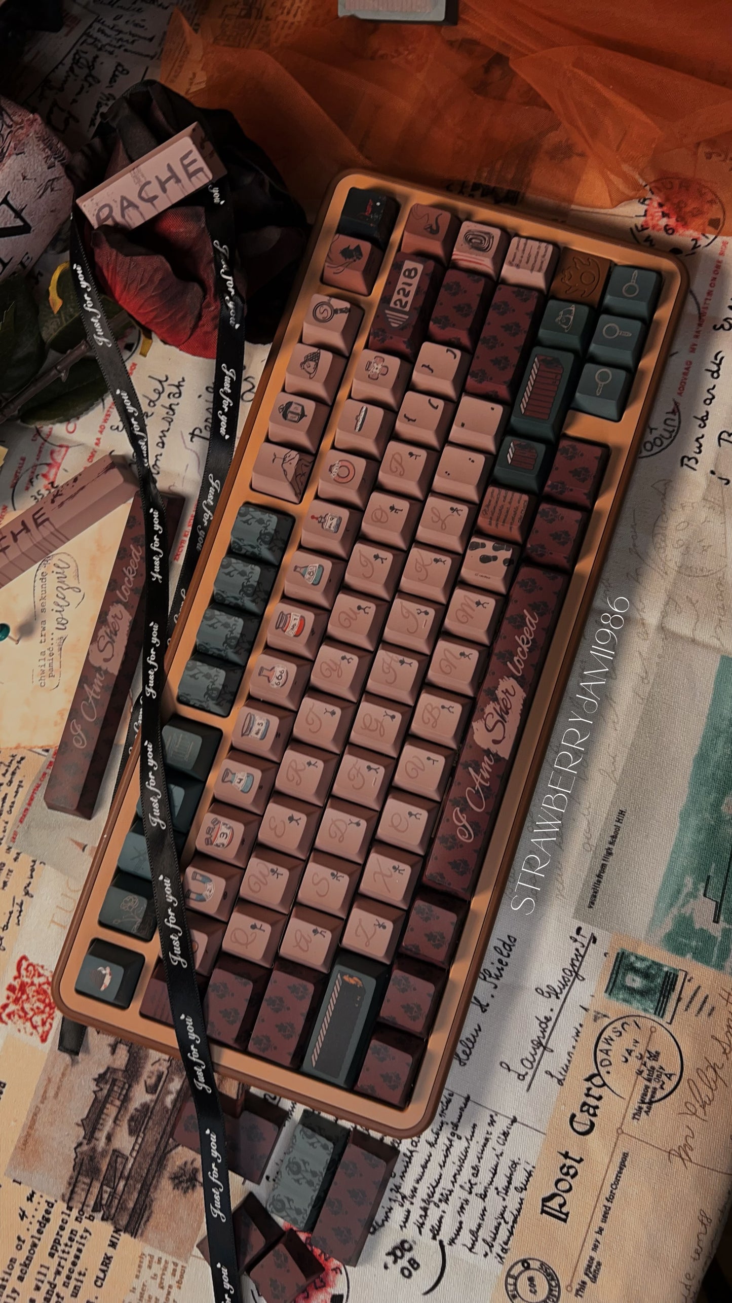 【Preorder】 Prebuilt FF75 Brown Coffee Aluminum Customized Mechanical Keyboard