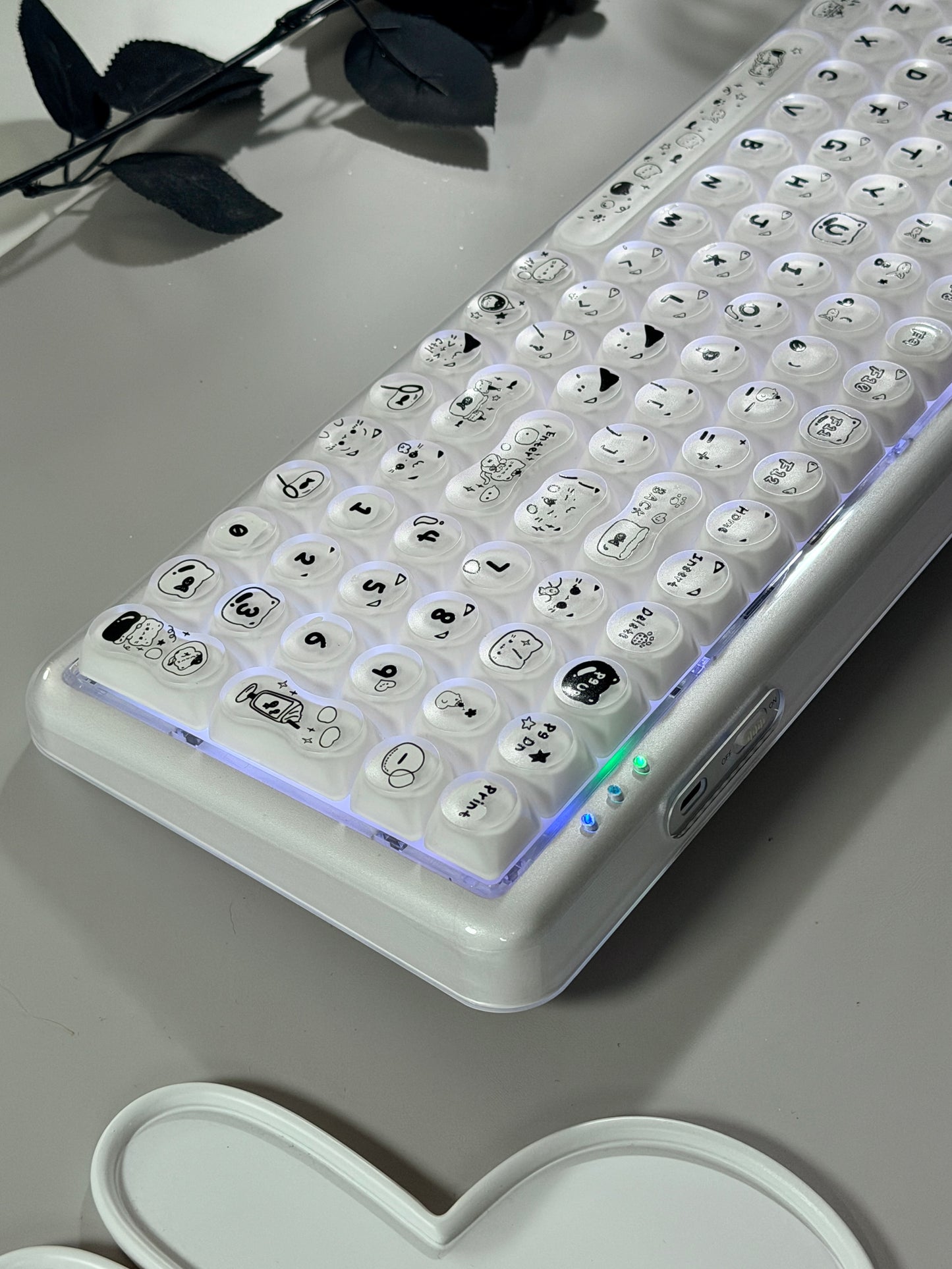 Unboxing Clearance ONLY 1 Instock MechLands X Maorbeng X100 PRO Membrane Keyboard with Number Pad RGB Backlits Wireless
