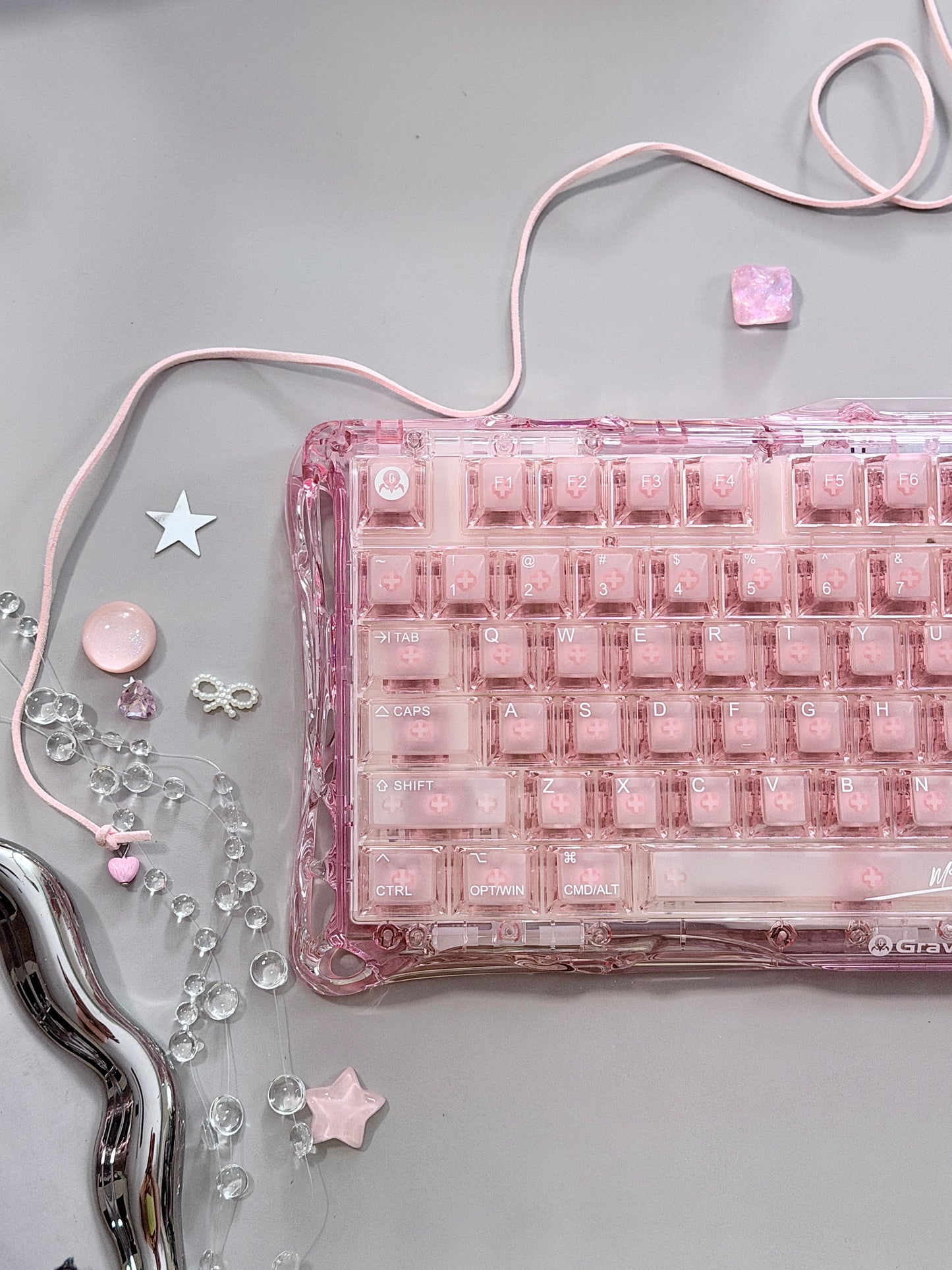 ONLY 1 Unboxing For Clearance Mercury K1 Lite - Crystal RoseMechanical Keyboard