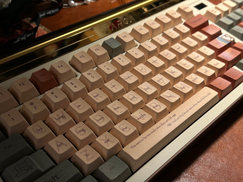 ONLY 1 Instock Prebuilt Aluminum Customized Mechanical Keyboard Targa98 Brown Set