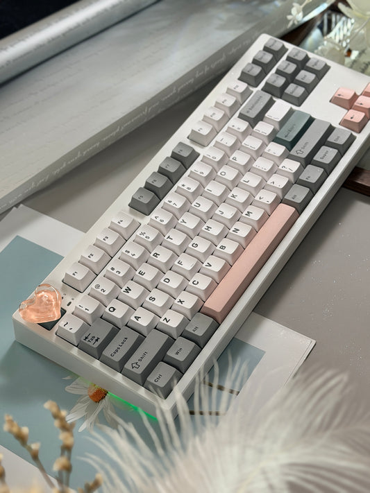 Unboxing Clearance EPOMAKER TH87 RGB Creamy Thock Mechanical Keyboard Sea Salt Silent Switch