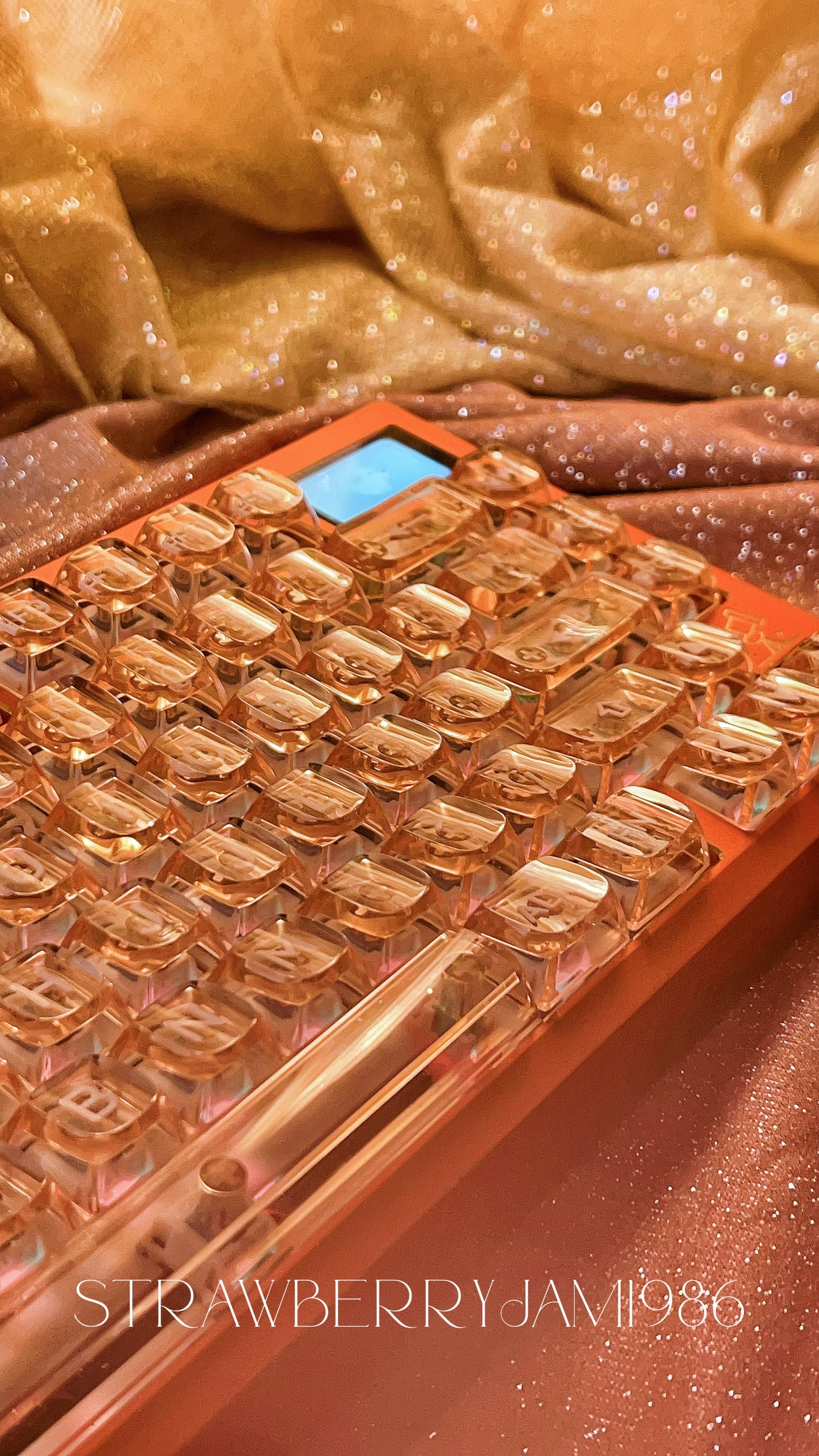 【Only 1 In-stock】Prebuilt Fully Assembled zoom75 special edition anodized orange keyboard set