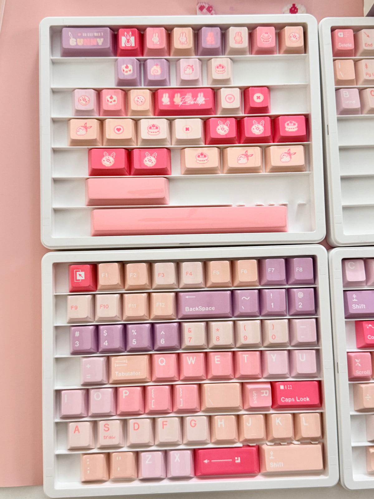 ONLY 1 Instock Prebuilt Targa98 Anordized Pink Aluminum Custom Mechanical Keyboard