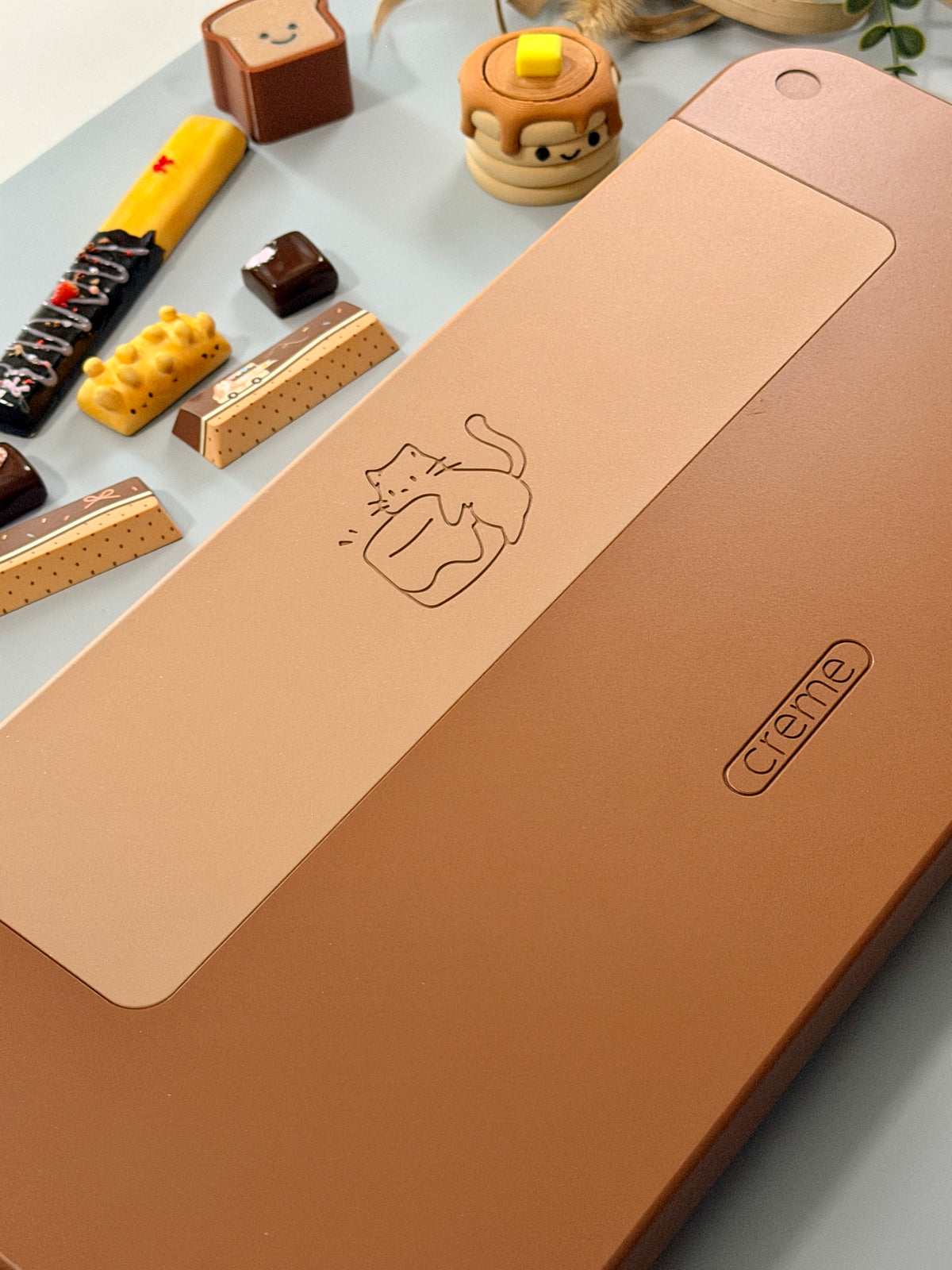 ONLY 1 Instock Creme75 Brown Prebuilt Custom Aluminum Mechanical Keyboard Set