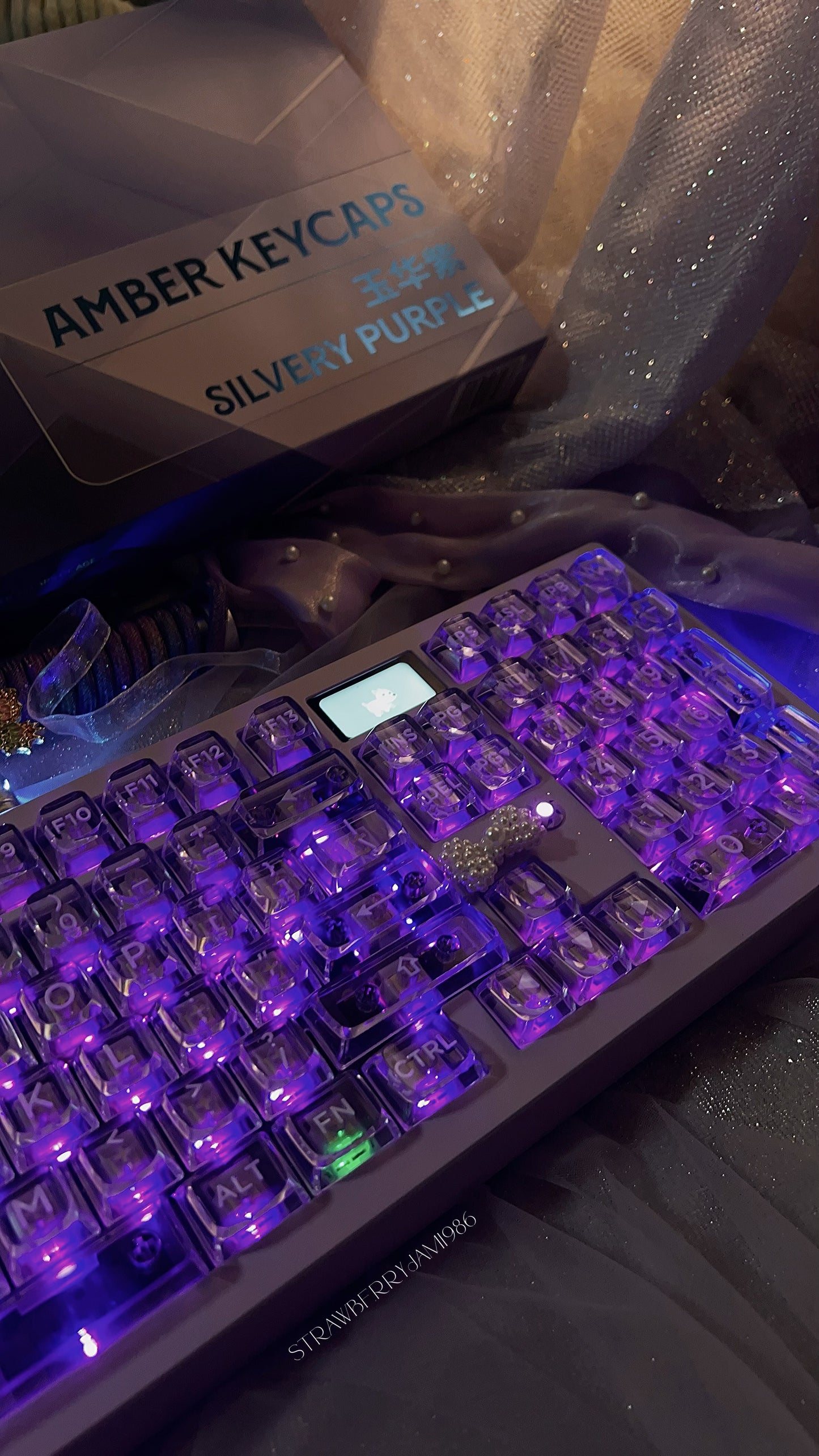 「only 1 Instock」Prebuilt ZOOM98 Purple Aluminum Customized Mechanical Keyboard