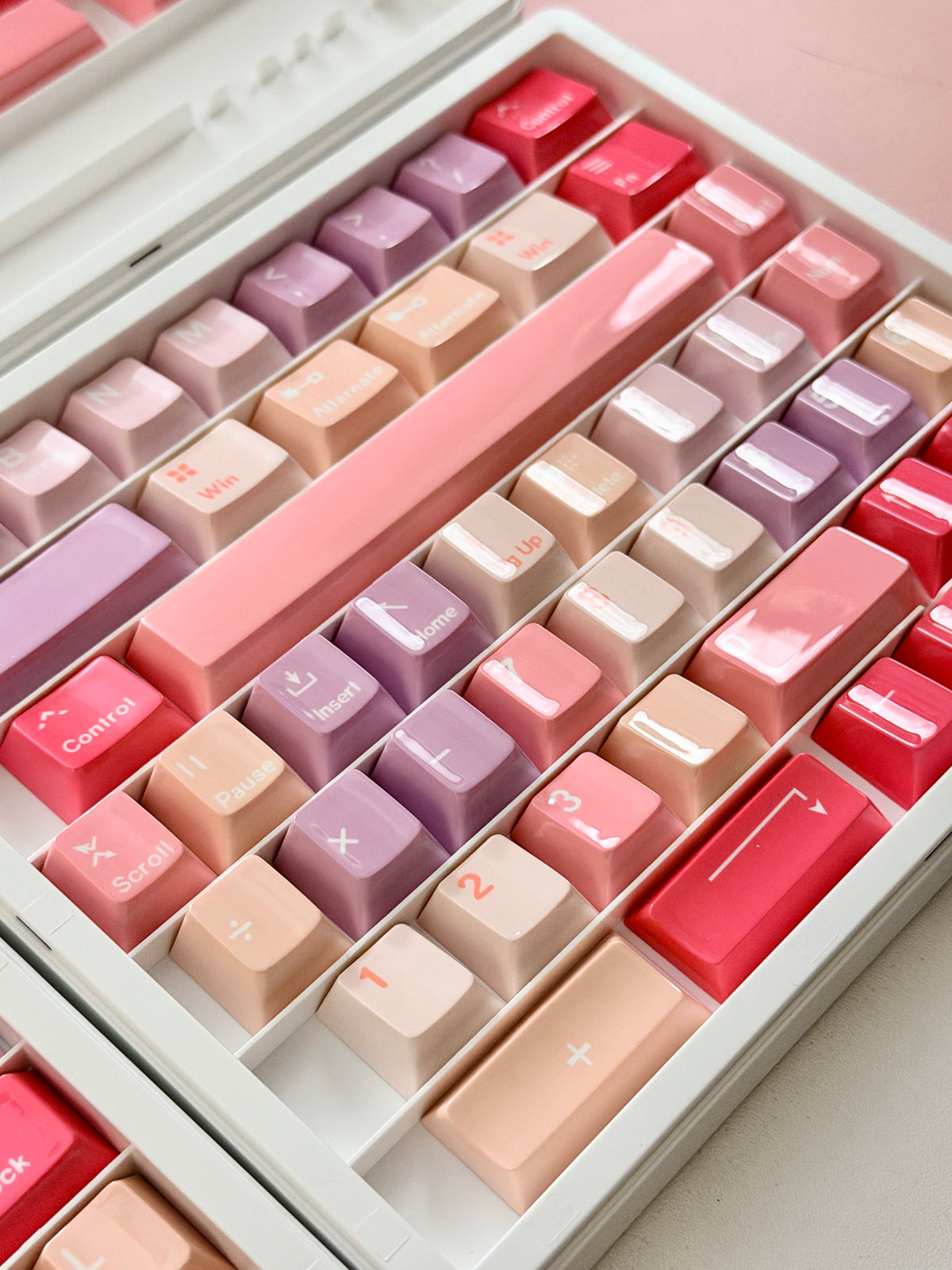 ONLY 1 Instock Prebuilt Targa98 Anordized Pink Aluminum Custom Mechanical Keyboard