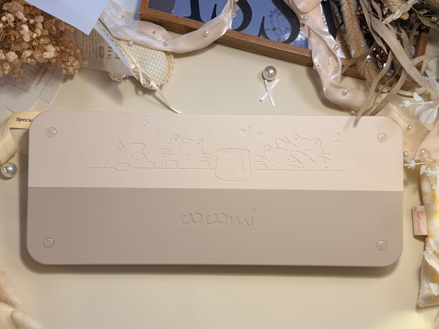 ONLY 1 Instock Cocomi80 Milk Tea Custom Mechanical Keyboard keyrialabs Keycaps Set