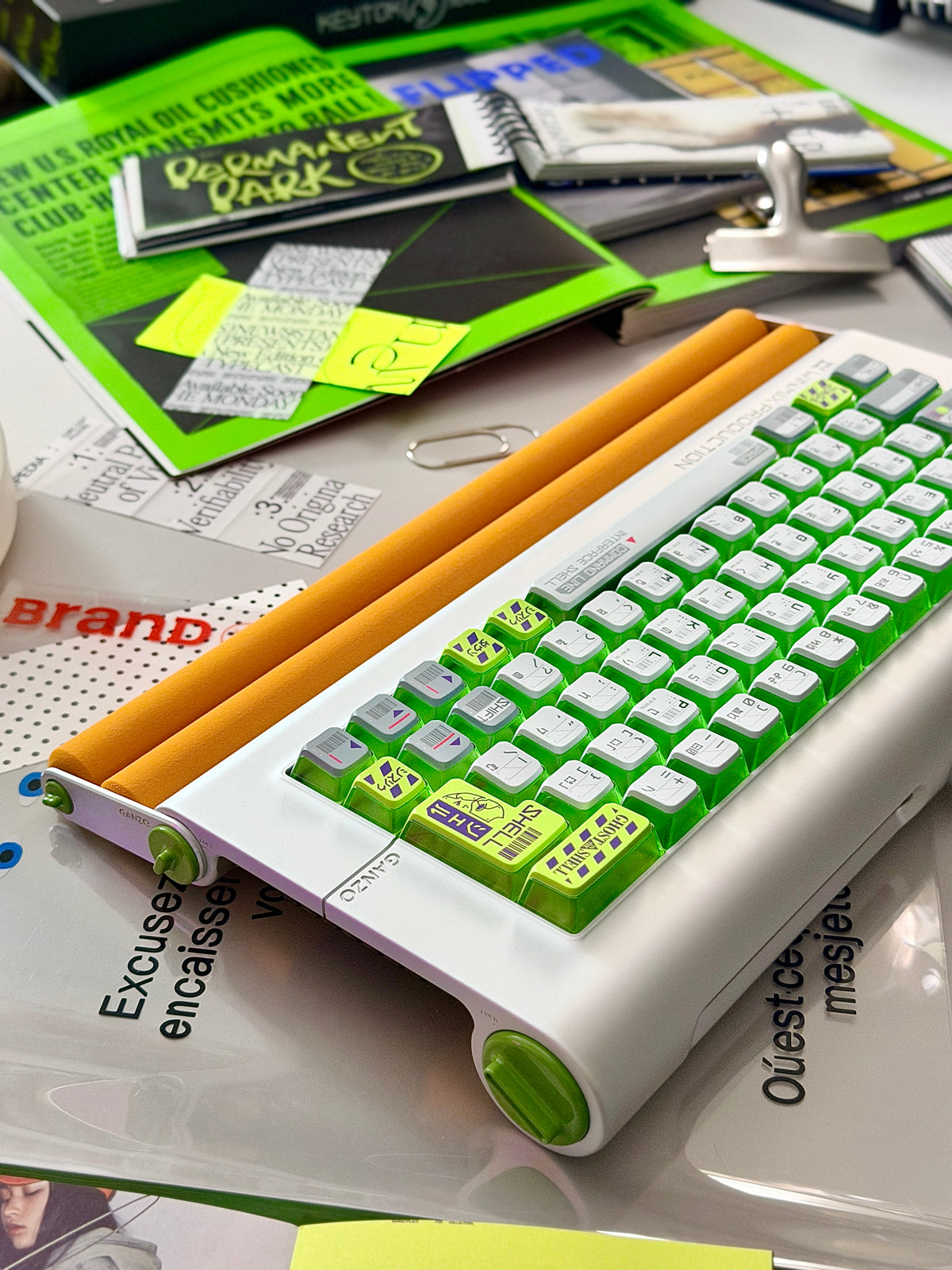 ONLY 1 Instock Prebuilt Aluminum Custom Mechanical Keyboard Ganzo60 Set  | Wireless | Backlit
