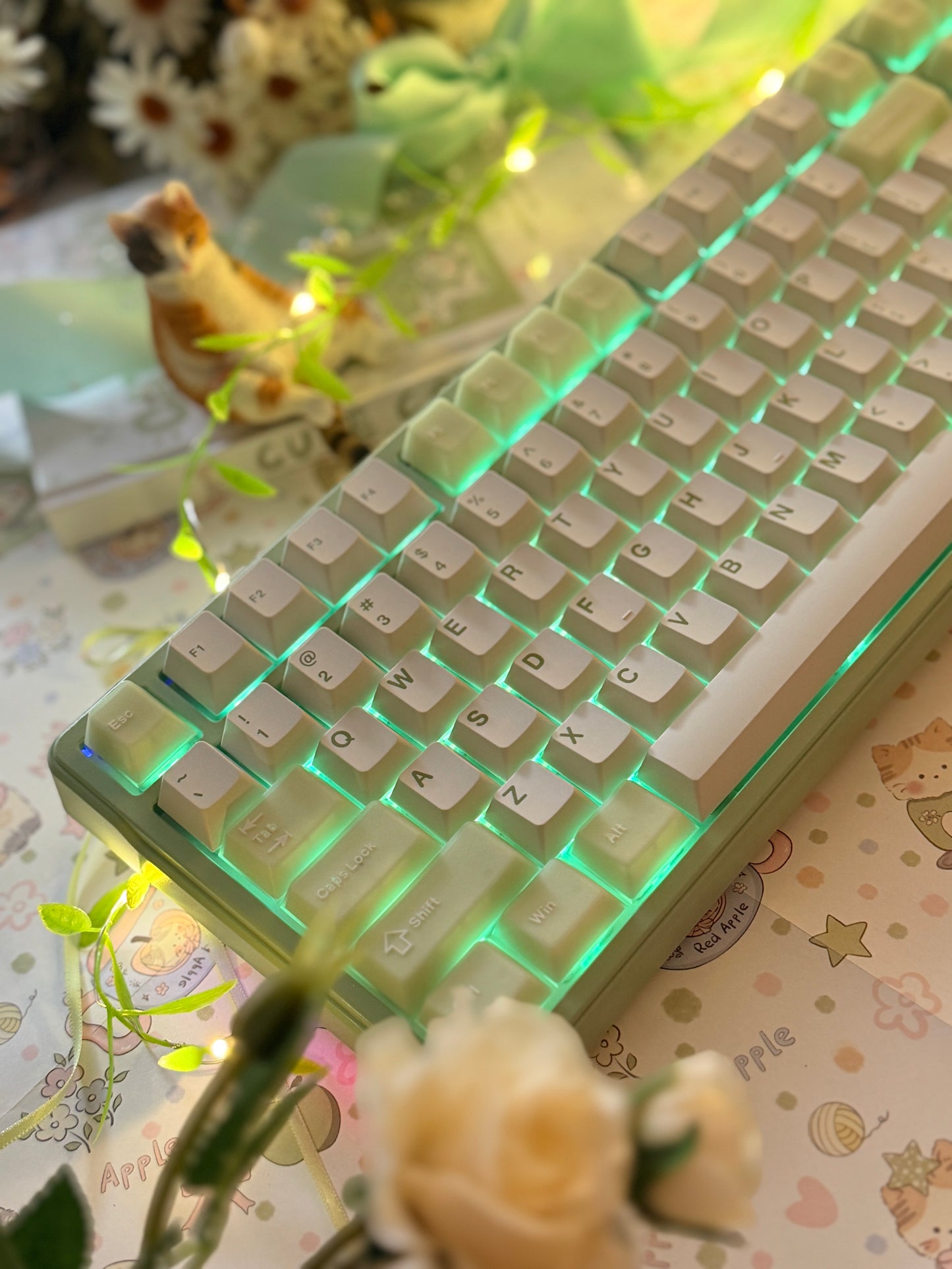 Unboxing For Sales FURYCUBE K99 pro Creamy Green Wireless Mechanical Keyboard, Gasket Hot Swappable RGB Gaming Keyboard with Numpad