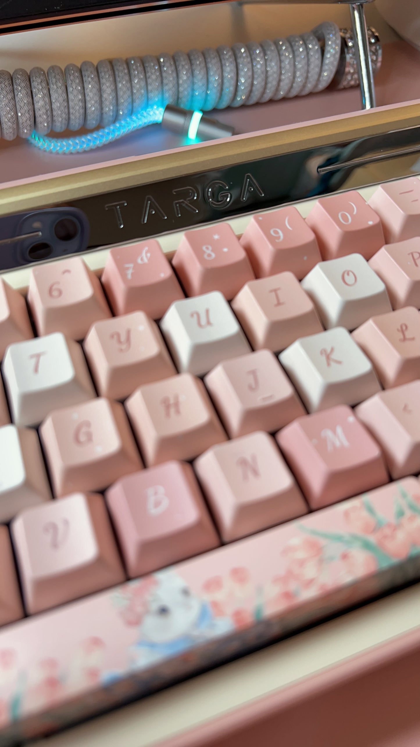 PREORDER Golden Pink Targa65 Aluminum Mechanical Customized Keyboard