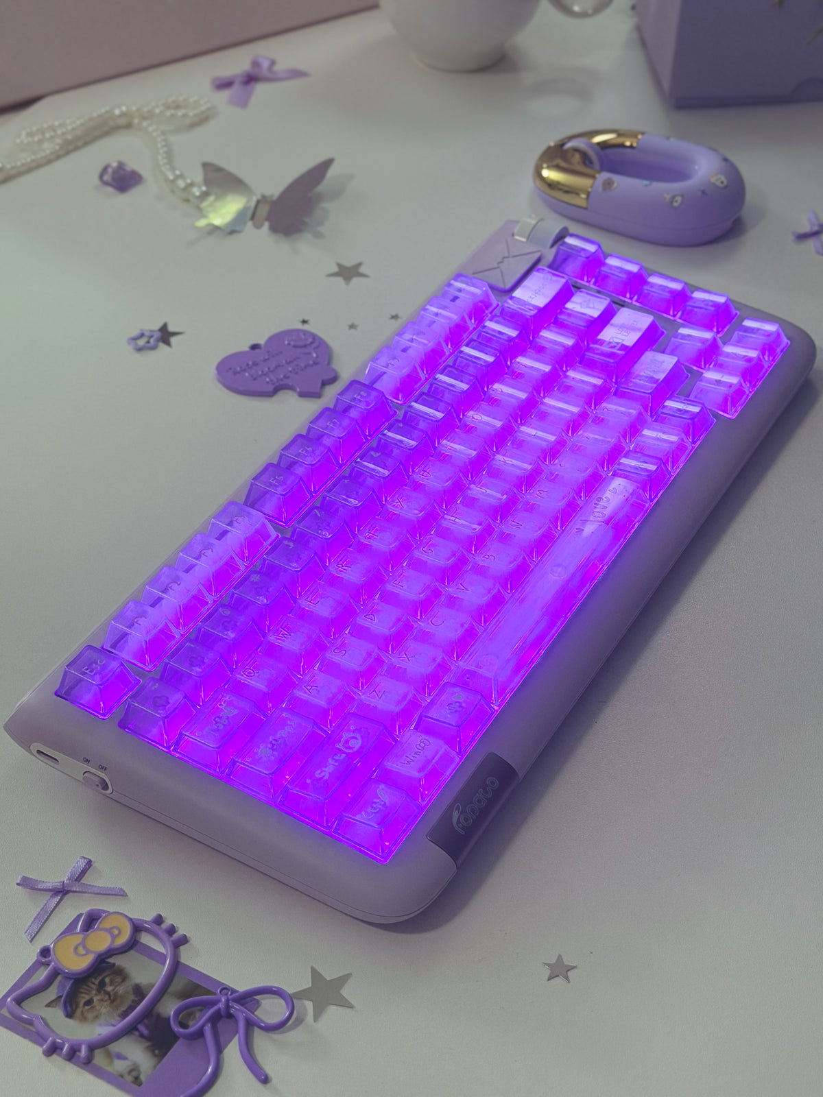 Unboxing For Clearance ONLY 1 Instock Fopato CL75 Purple premium, compact 75% layout triple-mode mechanical keyboard & mouse