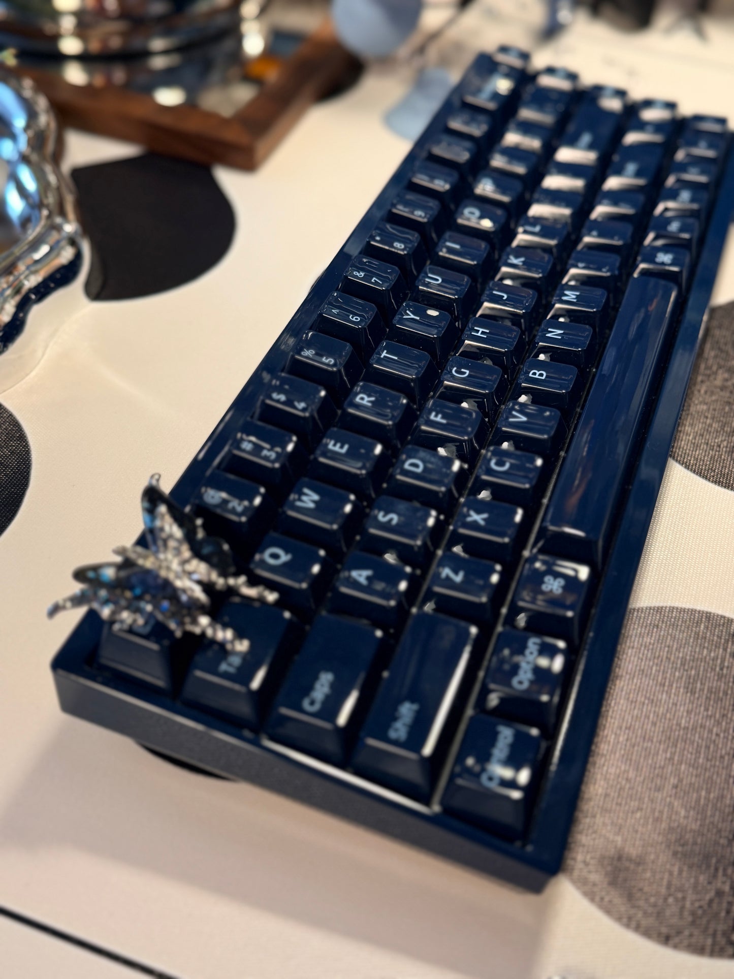 Unboxing Sample For Sales ONLY 1 Instock Keychron Q16 HE 8K Dark Navy Wired Fully Ceramic Keyboard Magnetic Switch For Gaming