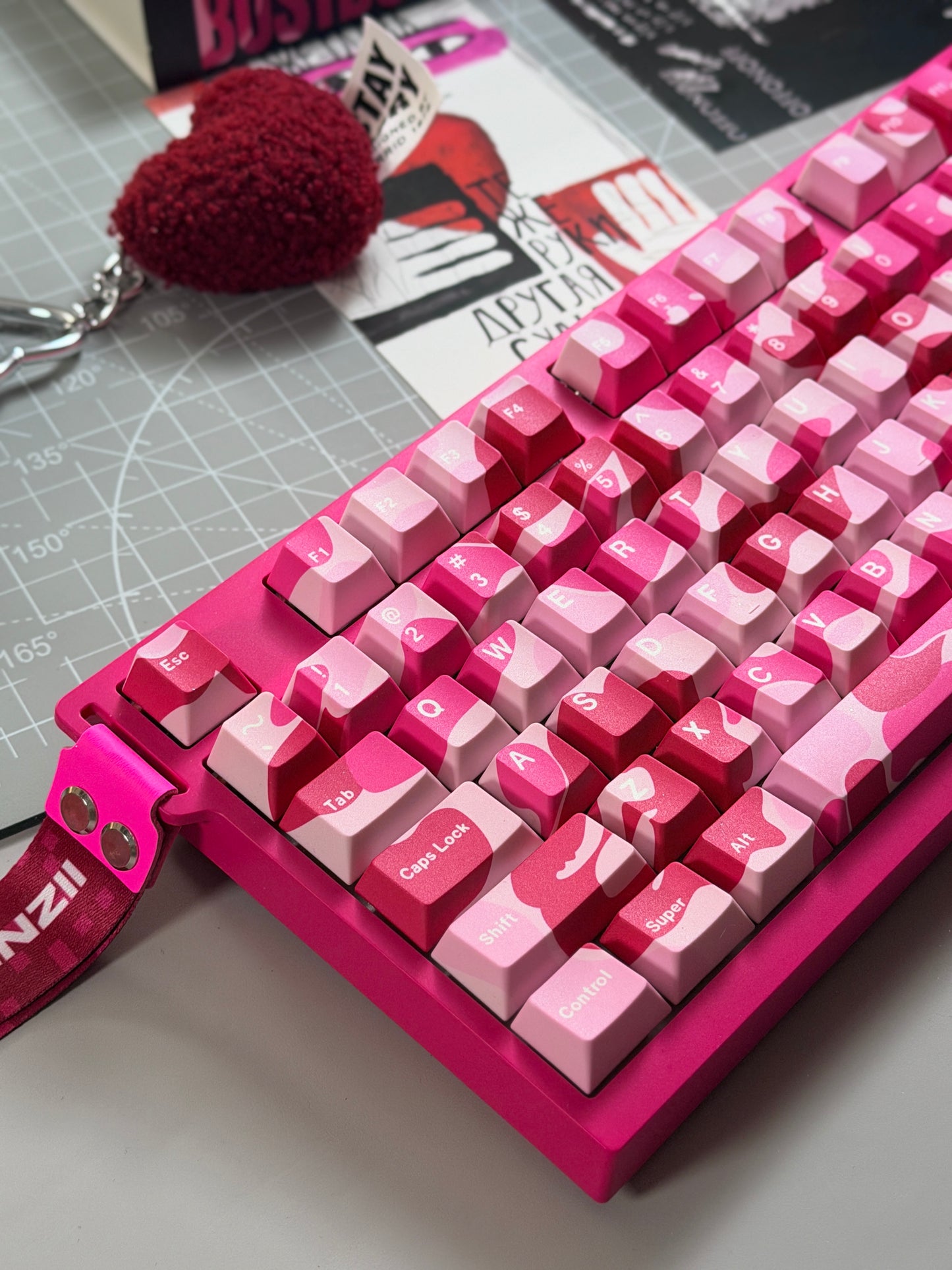 Unboxing Clearance ONLY 1 Instock YUNZII RT75 PRO Magnetic Switch Wireless Gaming Keyboard + Pink Camo Keycaps