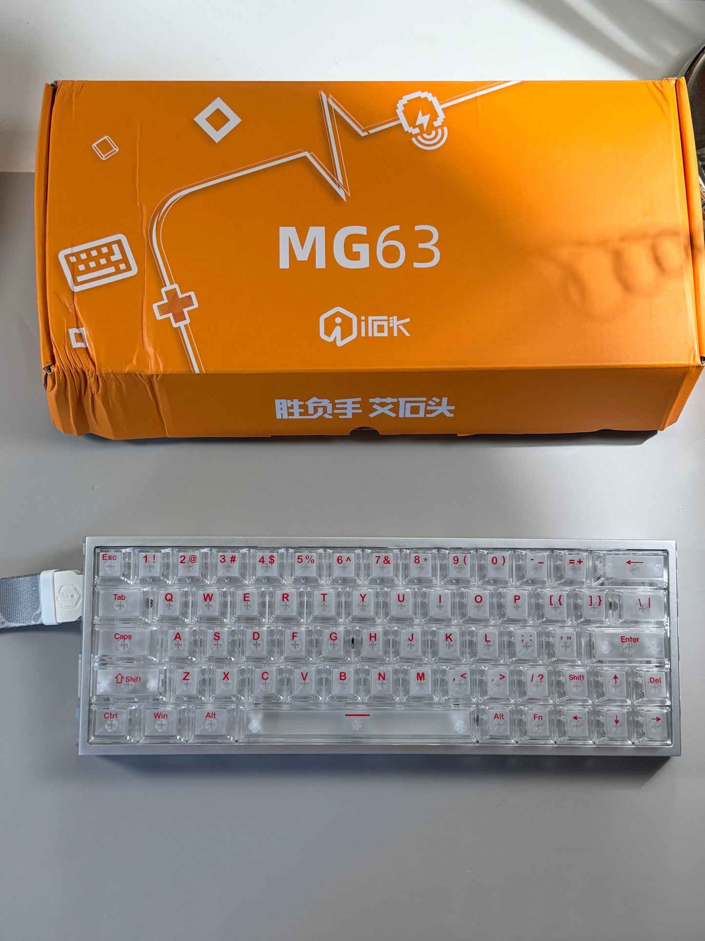 Unboxing Clearance ONLY 1 InstockI ROK Hollow Aluminum Silver MG63 Magnetic Gaming Mechanical Keyboard