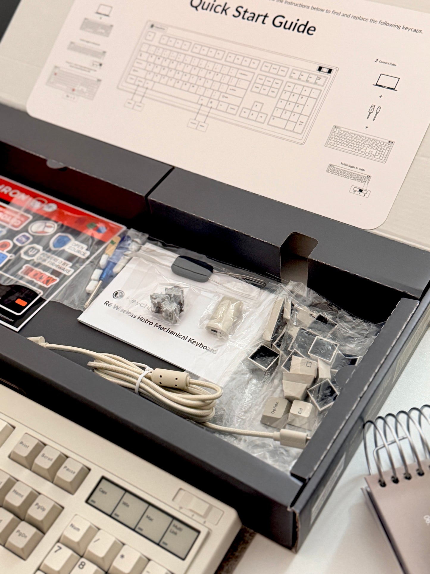 Unboxing Clearance ONLY 1 Instock Keychron R6 QMK Wireless Mechanical Keyboard