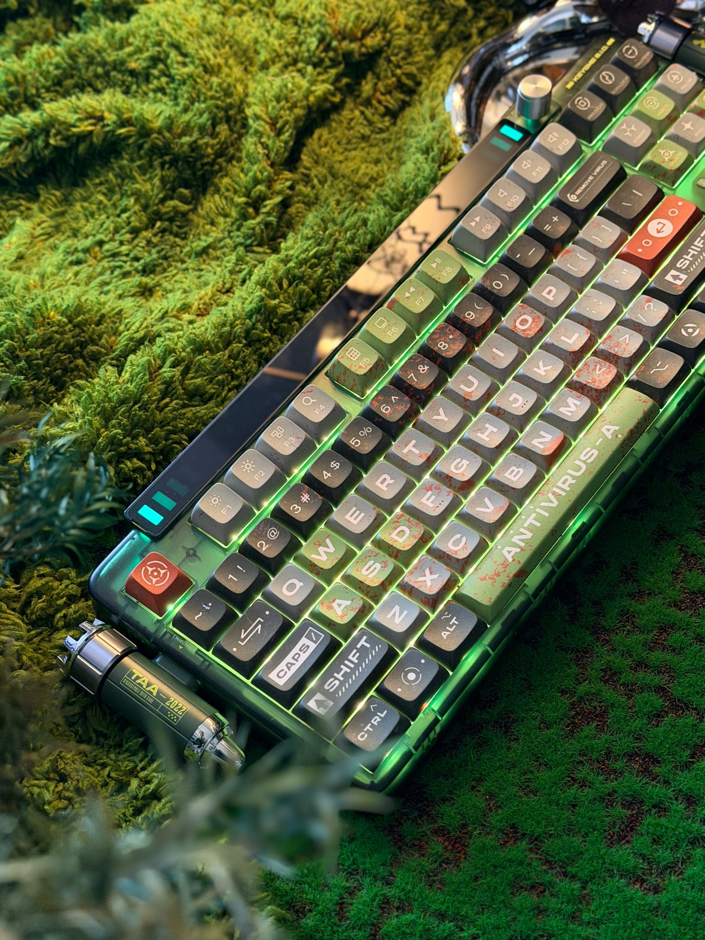 Unboxing Sample For Sale ONLY 1 Instock Keysme Lunar 01 Green Mechanical Keyboard- Ghost Ship