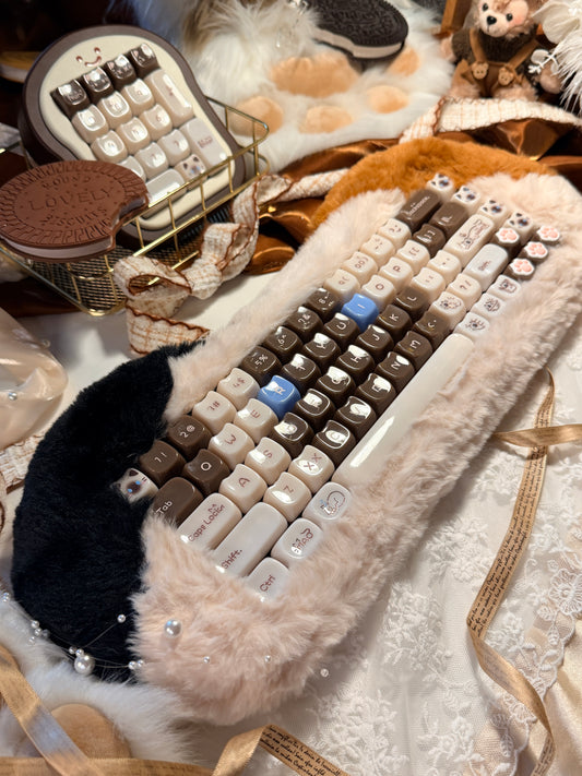 ONLY 1 Instock Prebuilt Aluminum Customized Mechanical Keyboard Petbrick65 CatSet