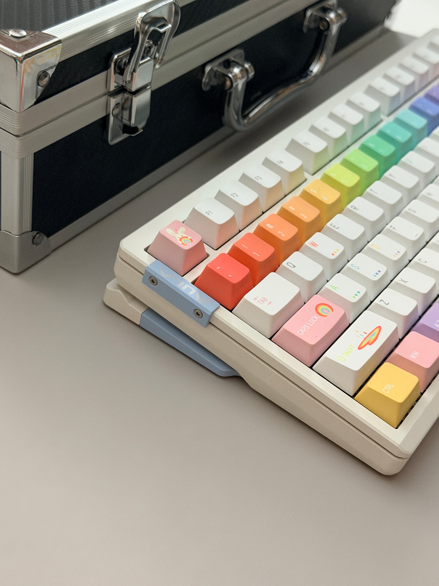 Unboxing Clearance ONLY 1 Instock AULA AG75 Wired Aluminum Keyboard – Shock-Dampening Cloud Rock White(Pro)