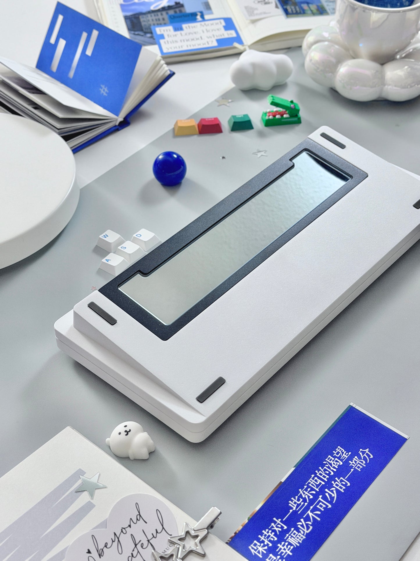Unboxing Clearance ONLY 1 Instock WOMIER SK75 TMR White WIRELESS ALUMINUM CUSTOM KEYBOARD