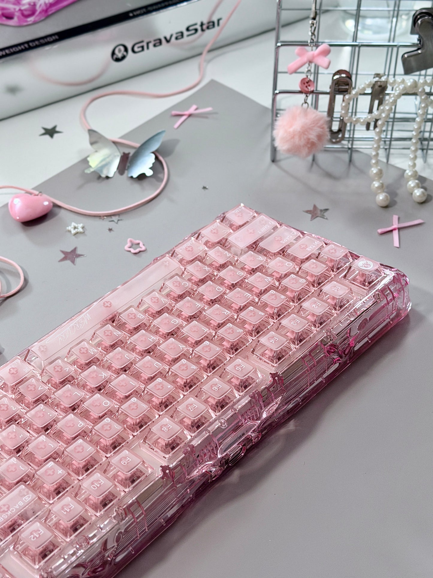 ONLY 1 Unboxing For Clearance Mercury K1 Lite - Crystal RoseMechanical Keyboard