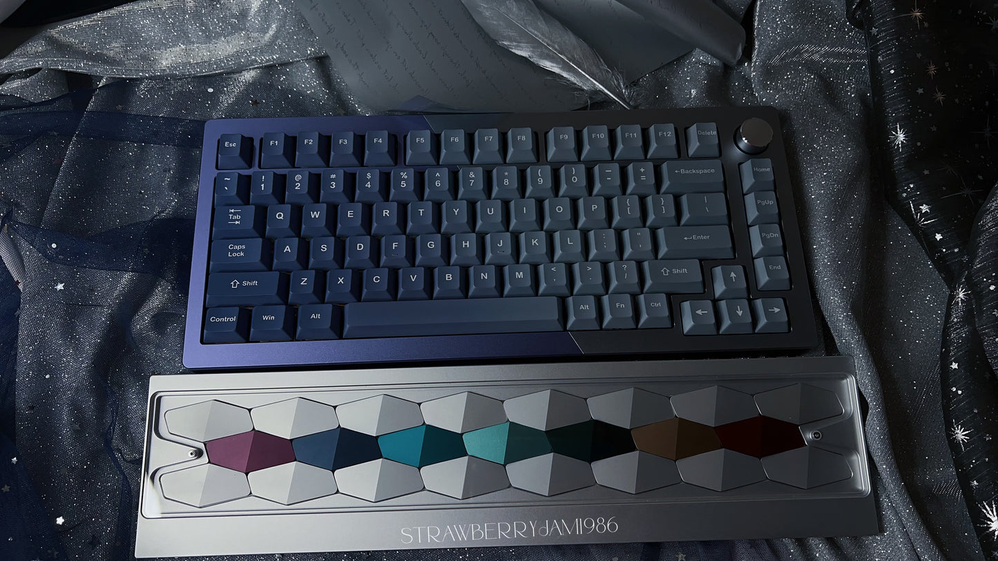 Unboxing For SALEs KiiBOOM LOOP75
Hotswappable Aluminum Gasket Mechanical Keyboard Silver Blue（not including the Wristrest）