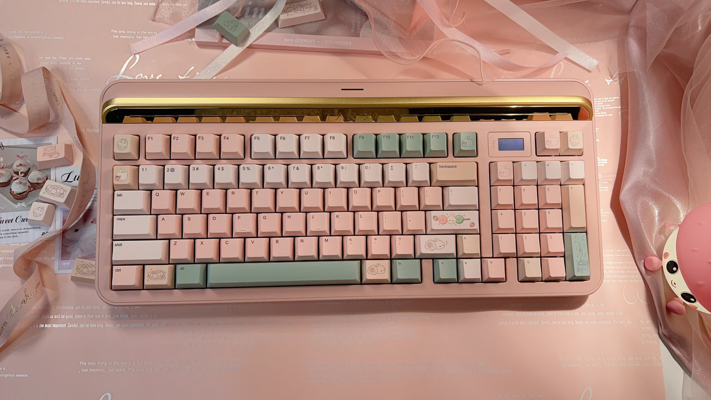 mechbunni x strawberryjam1986 sweet dango peach green Keycap