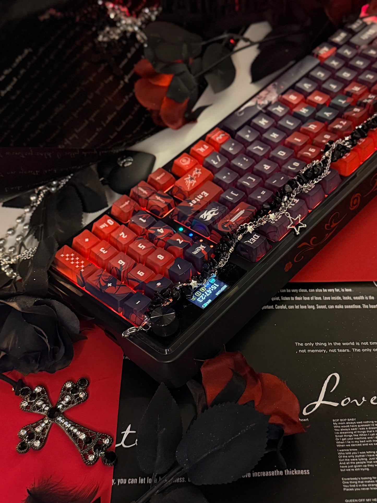 Unboxing For Sales ARTEMIS K719 PRO Anime RGB Gaming Mechanical Keyboard(not including shooting decoration)