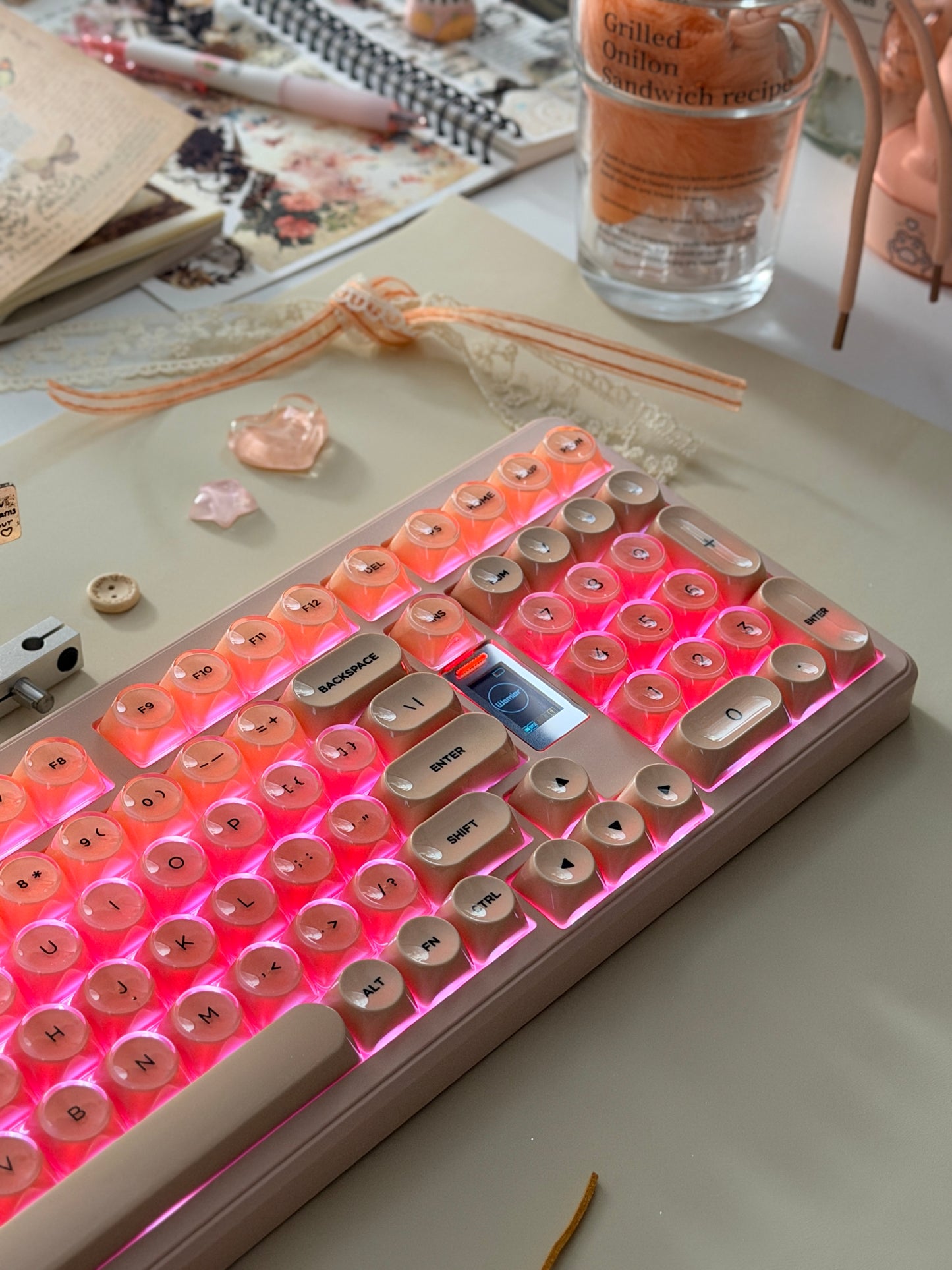 Unboxing Clearance ONLY 1 Instock WOMIER WK98 98% MULTIMEDIA SCREEN MECHANICAL GAMING KEYBOARD