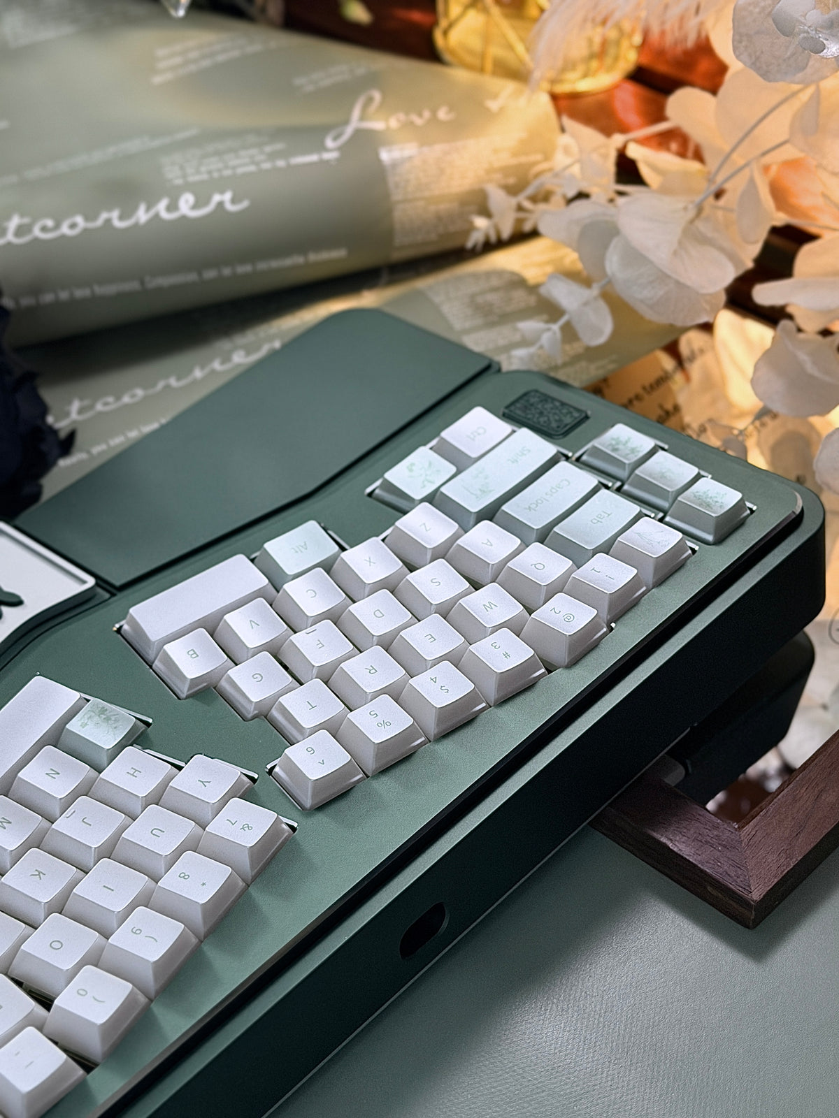 ONLY 1 Instock Prebuilt Aluminum Custom Mechanical Keyboard Vlice Anordized Green Set（free Keycaps & switches, not including number pad）