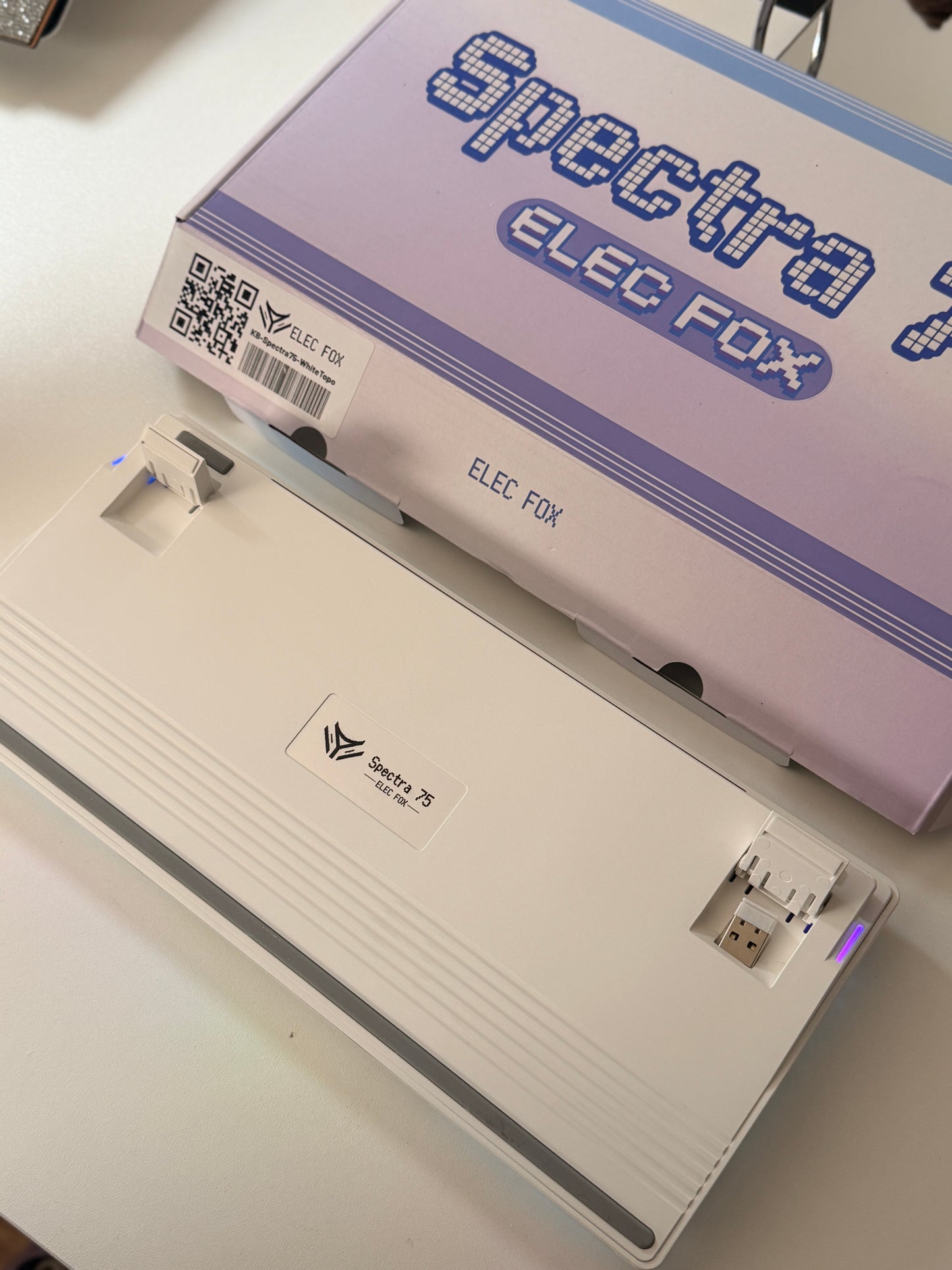 Unboxing ONLY 1 Instock ELECFOX SPECTRA75 Mechanical Gaming Keyboard Wireless RGB Backlight Dot Matrix Display