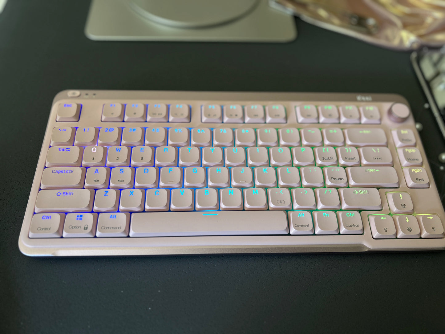 Unboxing Clearance ONLY 1 Instock Kzzi I75 Anodized Pink Low-Profile Wireless Keyboard
