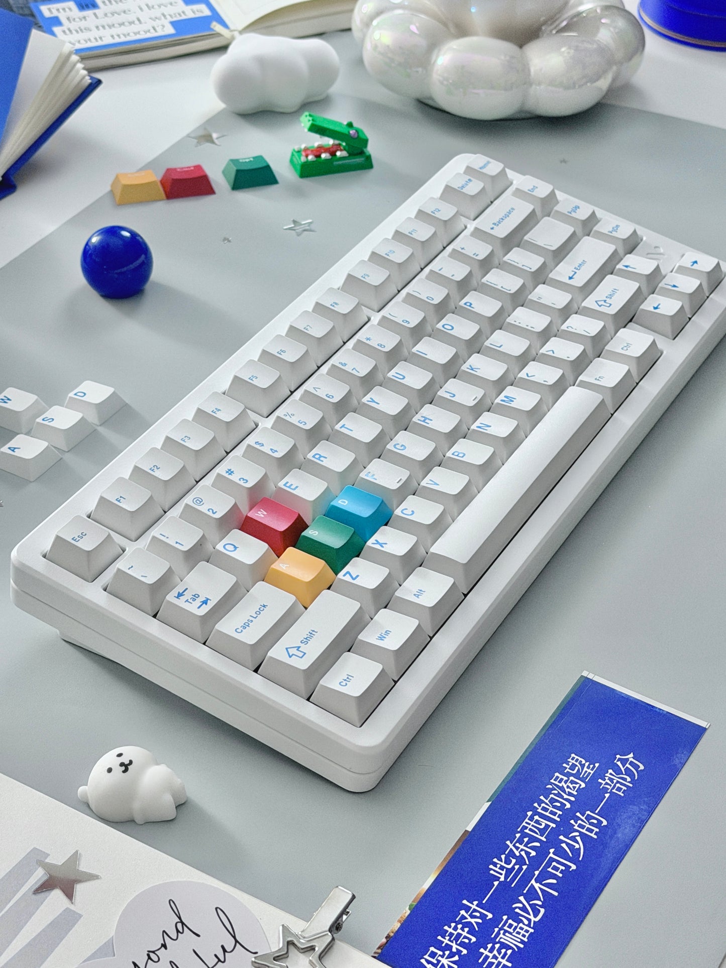 Unboxing Clearance ONLY 1 Instock WOMIER SK75 TMR White WIRELESS ALUMINUM CUSTOM KEYBOARD