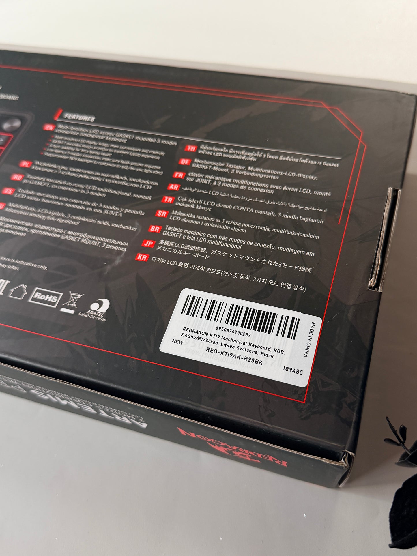 Unboxing For Sales ARTEMIS K719 PRO Anime RGB Gaming Mechanical Keyboard(not including shooting decoration)