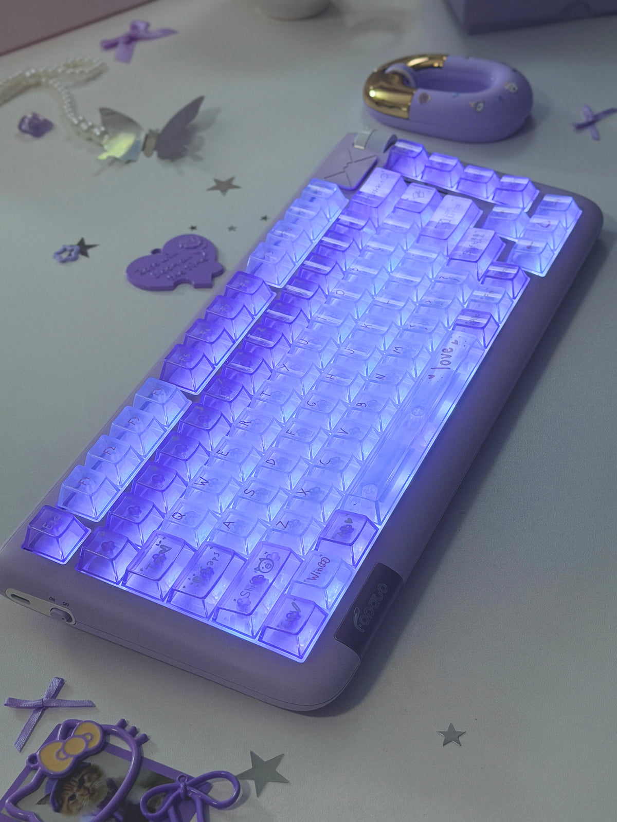 Unboxing For Clearance ONLY 1 Instock Fopato CL75 Purple premium, compact 75% layout triple-mode mechanical keyboard & mouse