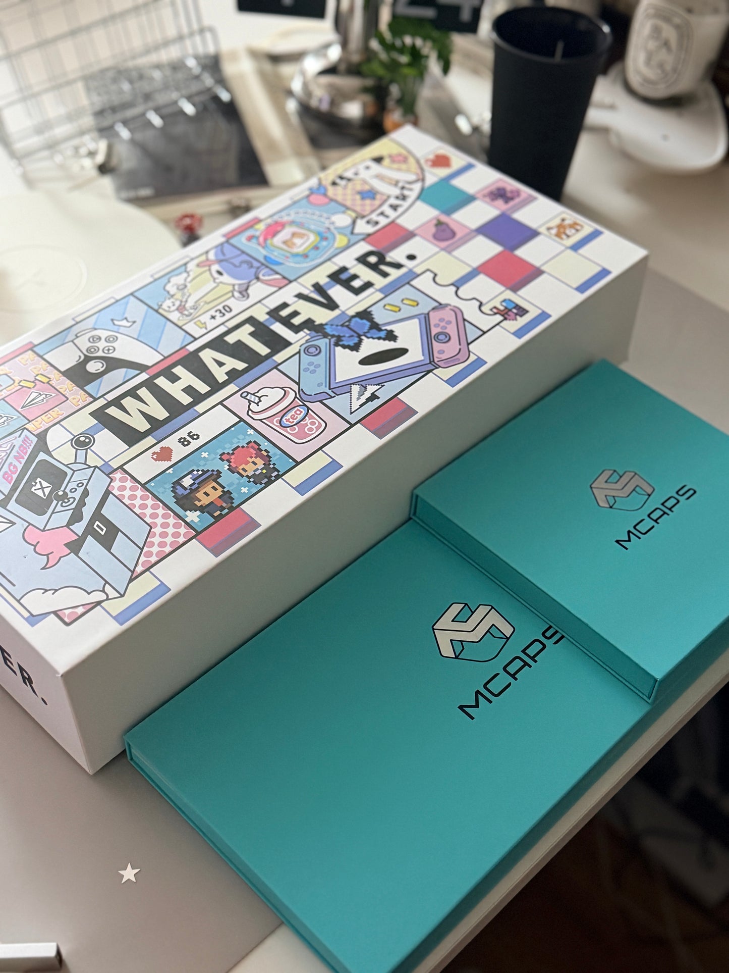 ONLY 1 Prebuilt Aluminum Custom Mechanical Keyboard Wuque Paper65 PRISM BLACK ➕ MCAPS Metal Keycap