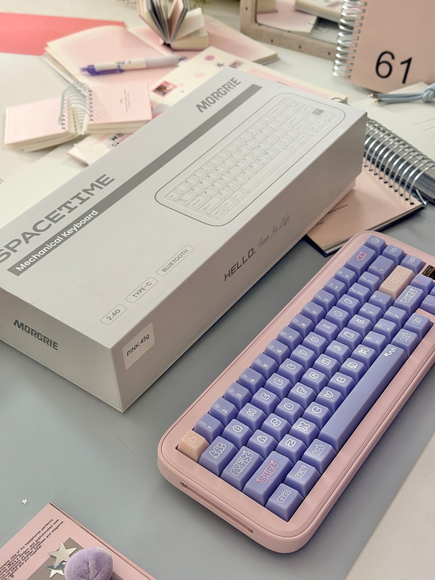 Unboxing Clearance ONLY 1 Instock Spacetime 65 – Wireless Mechanical Keyboard [special Edition]