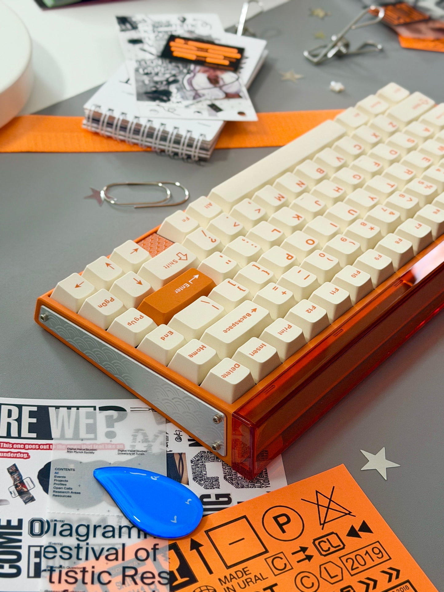 Unboxing Sample For Sales ONLY 1 Instock Orange AULA Hero 75 HE Tri-Mode Magnetic Keyboard