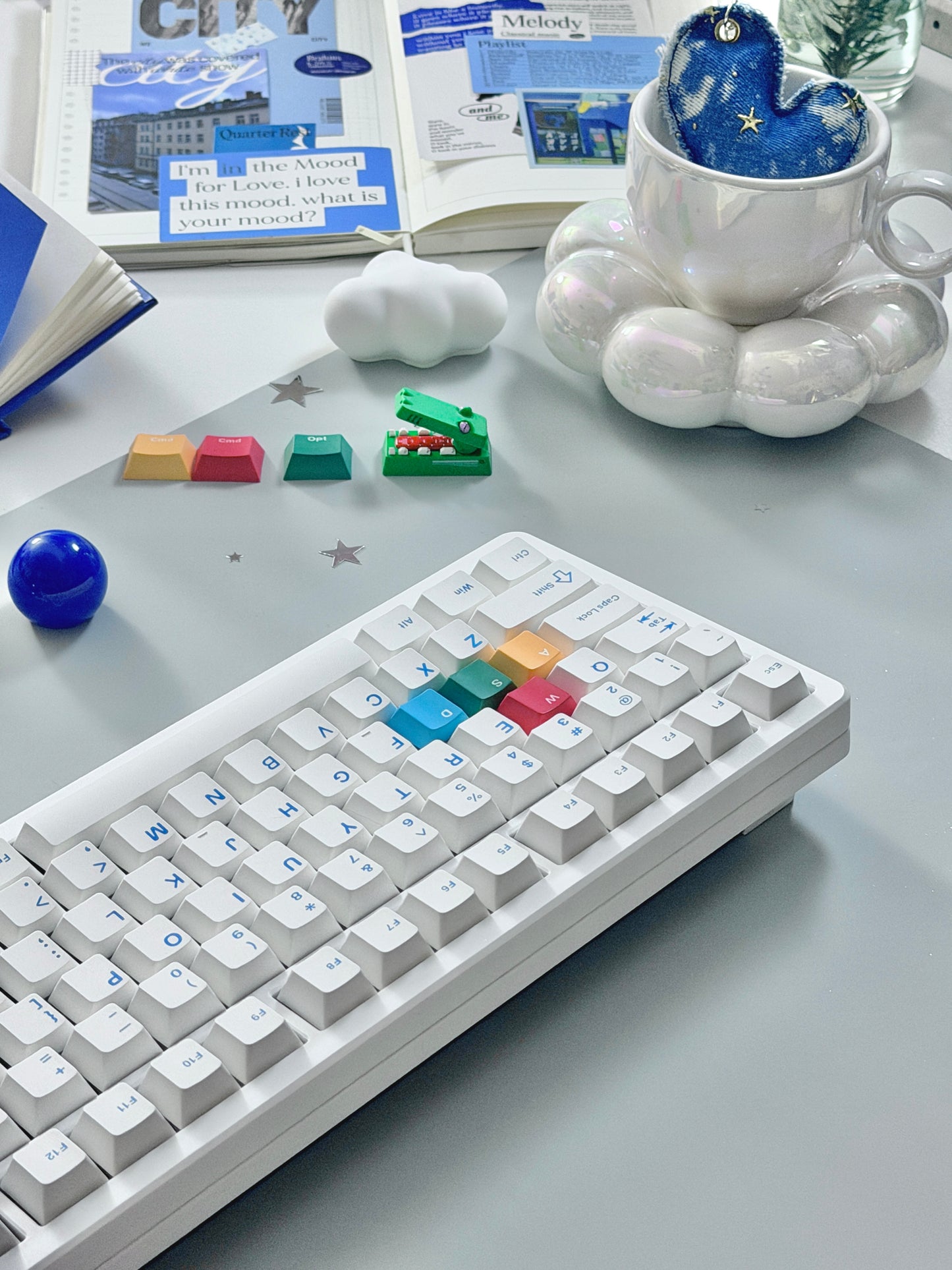 Unboxing Clearance ONLY 1 Instock WOMIER SK75 TMR White WIRELESS ALUMINUM CUSTOM KEYBOARD