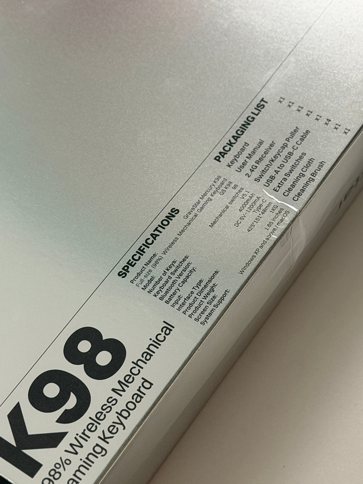 Unboxing Clearance ONLY 1 Instock Mercury K98 - Pastel Whisper | Silent Switch