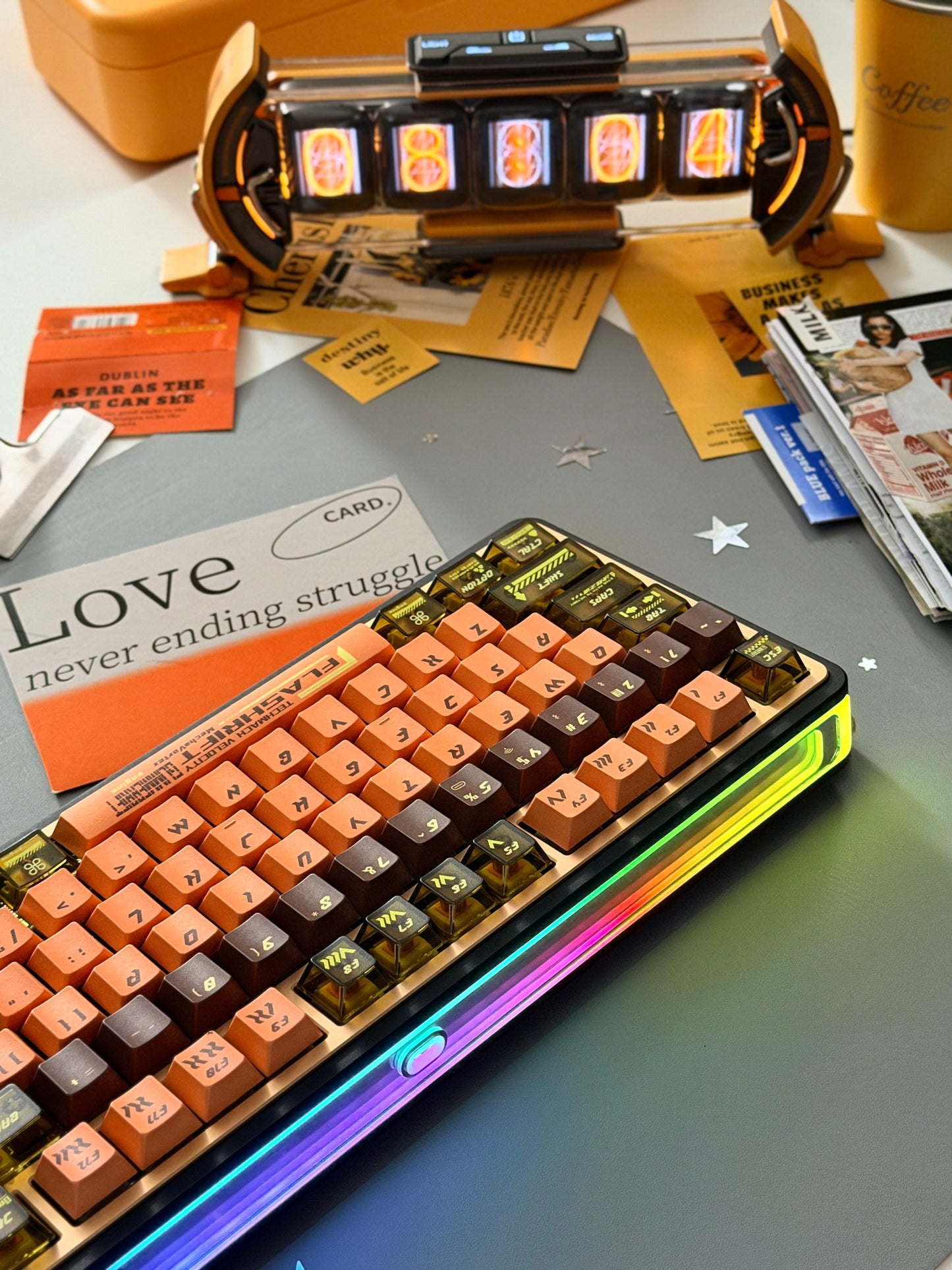 Unboxing Clearance ONLY 1 Instock Keychron Z1 Max Aluminum Mechanical Keyboard Wireless, RGB Backlit & Screen Knob