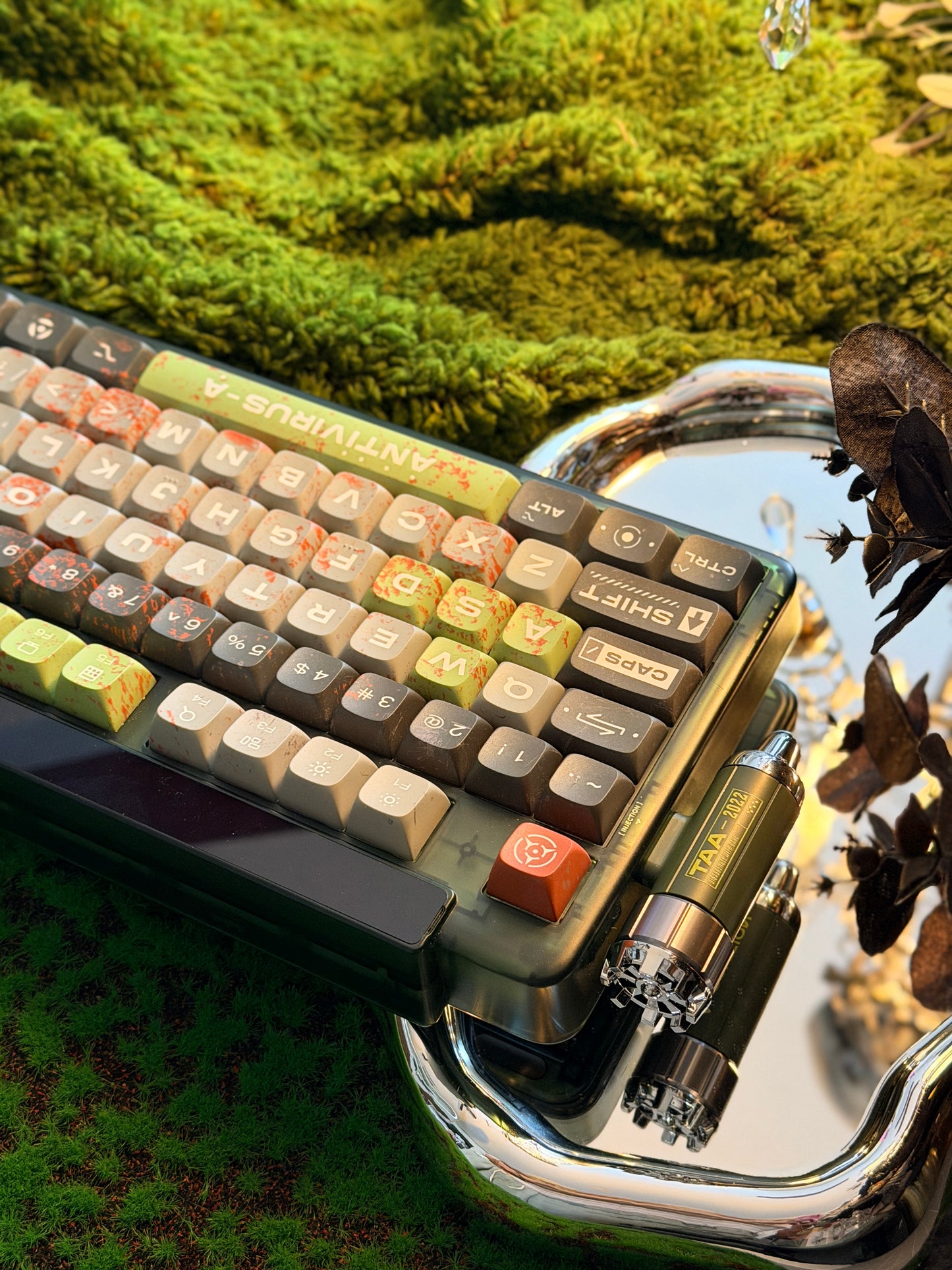 Unboxing Sample For Sale ONLY 1 Instock Keysme Lunar 01 Green Mechanical Keyboard- Ghost Ship
