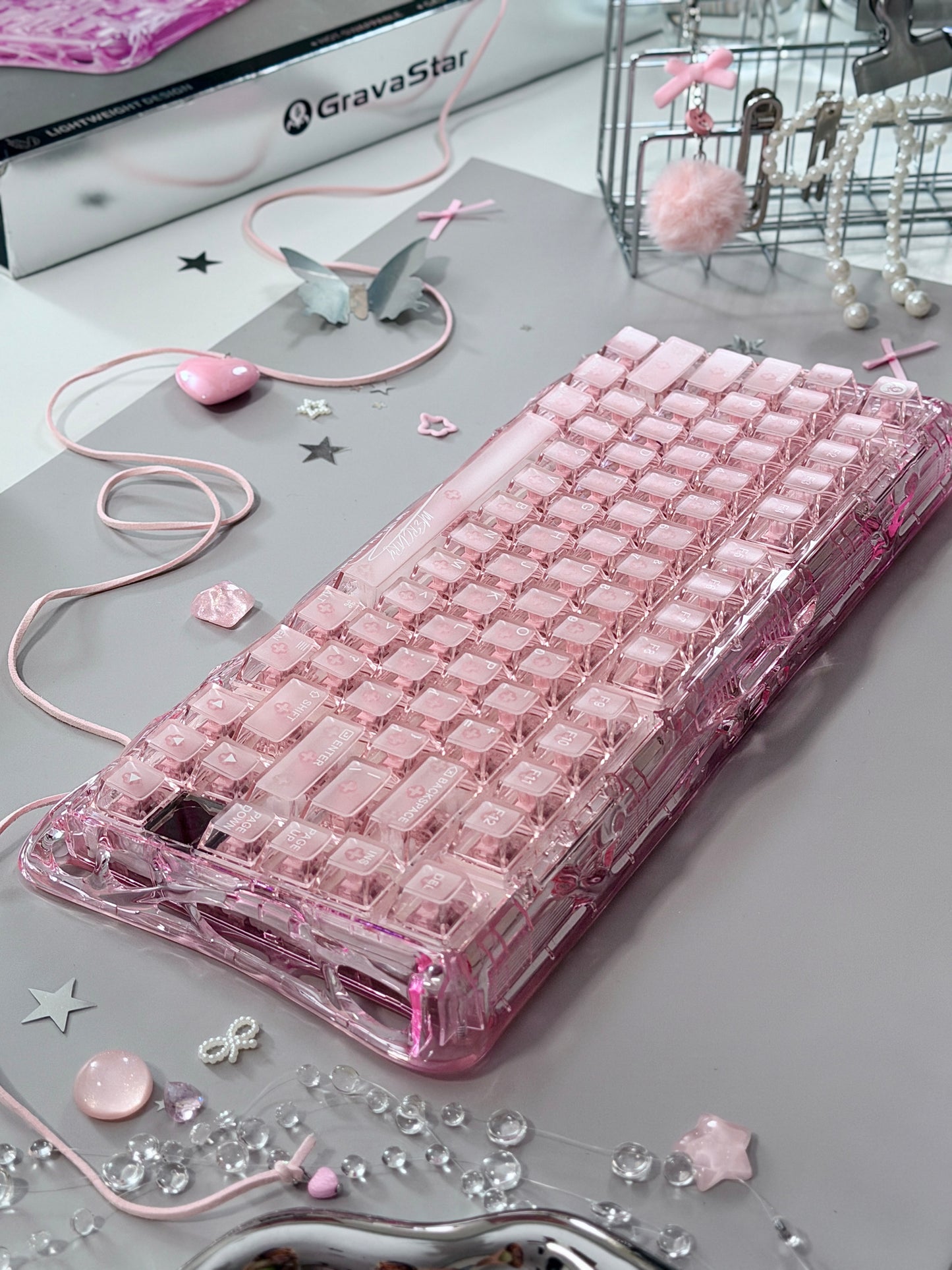 ONLY 1 Unboxing For Clearance Mercury K1 Lite - Crystal RoseMechanical Keyboard