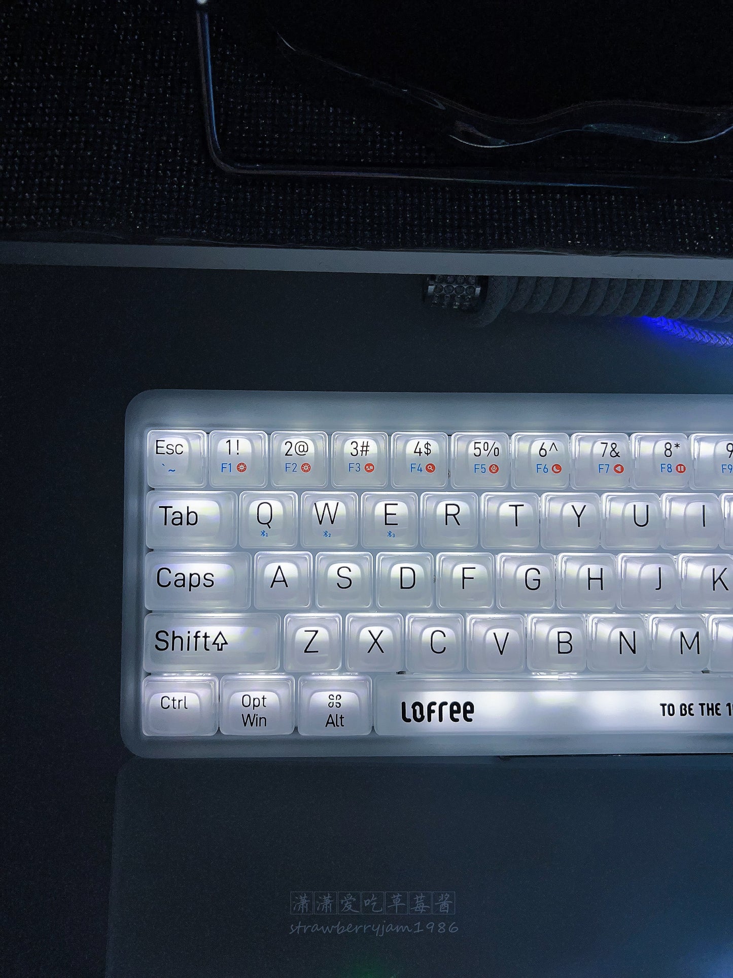 Unboxing Clearance ONLY 1 Instock LOFREE 1% Misty White Foggy Matte Wireless Mechanical Keyboard