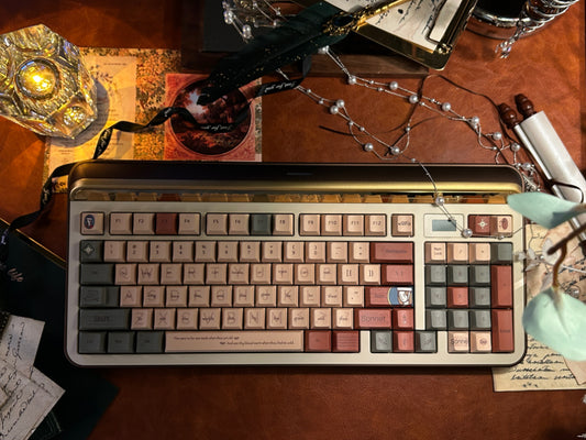 ONLY 1 Instock Prebuilt Aluminum Customized Mechanical Keyboard Targa98 Brown Set