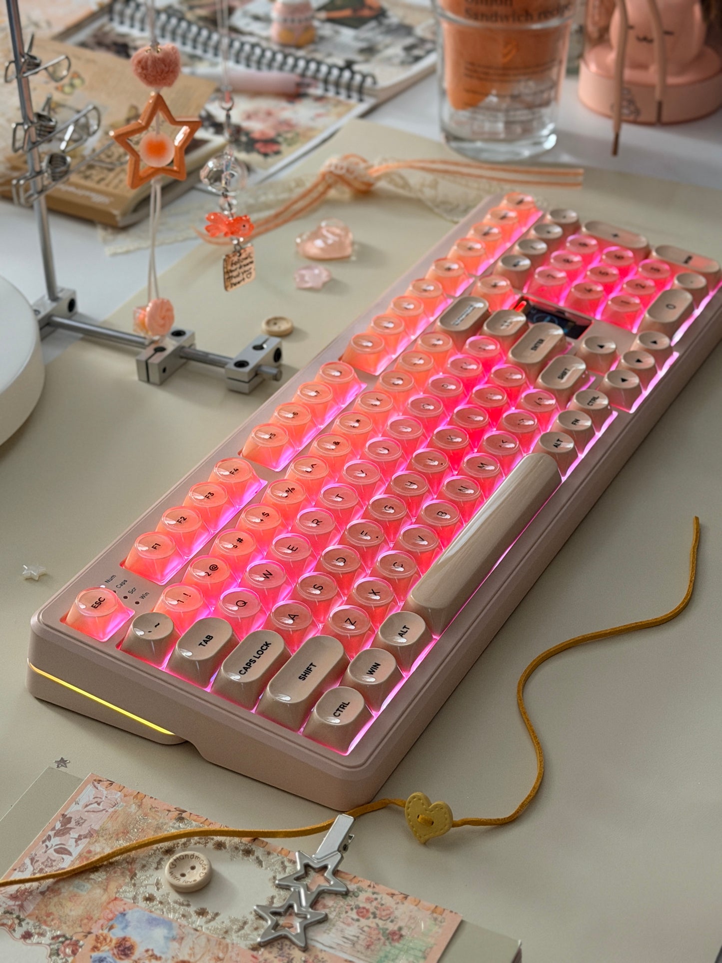 Unboxing Clearance ONLY 1 Instock WOMIER WK98 98% MULTIMEDIA SCREEN MECHANICAL GAMING KEYBOARD