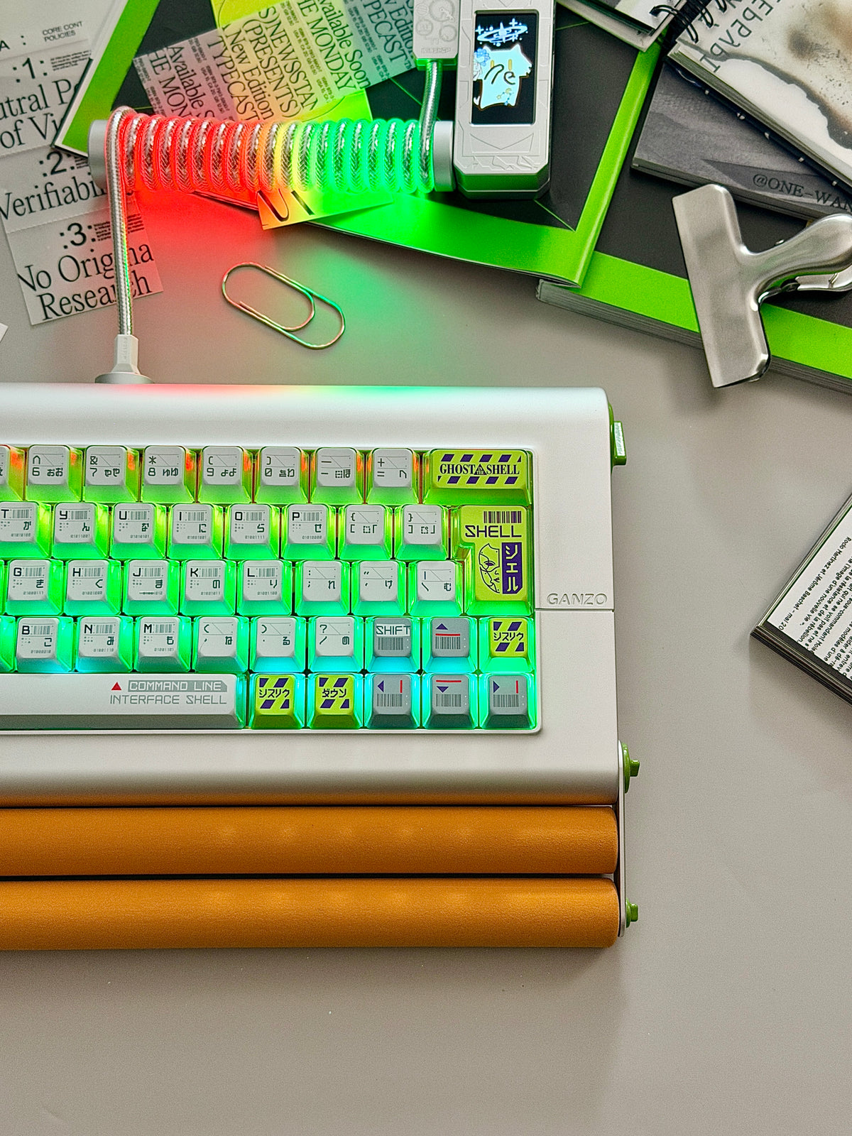 ONLY 1 Instock Prebuilt Aluminum Custom Mechanical Keyboard Ganzo60 Set  | Wireless | Backlit