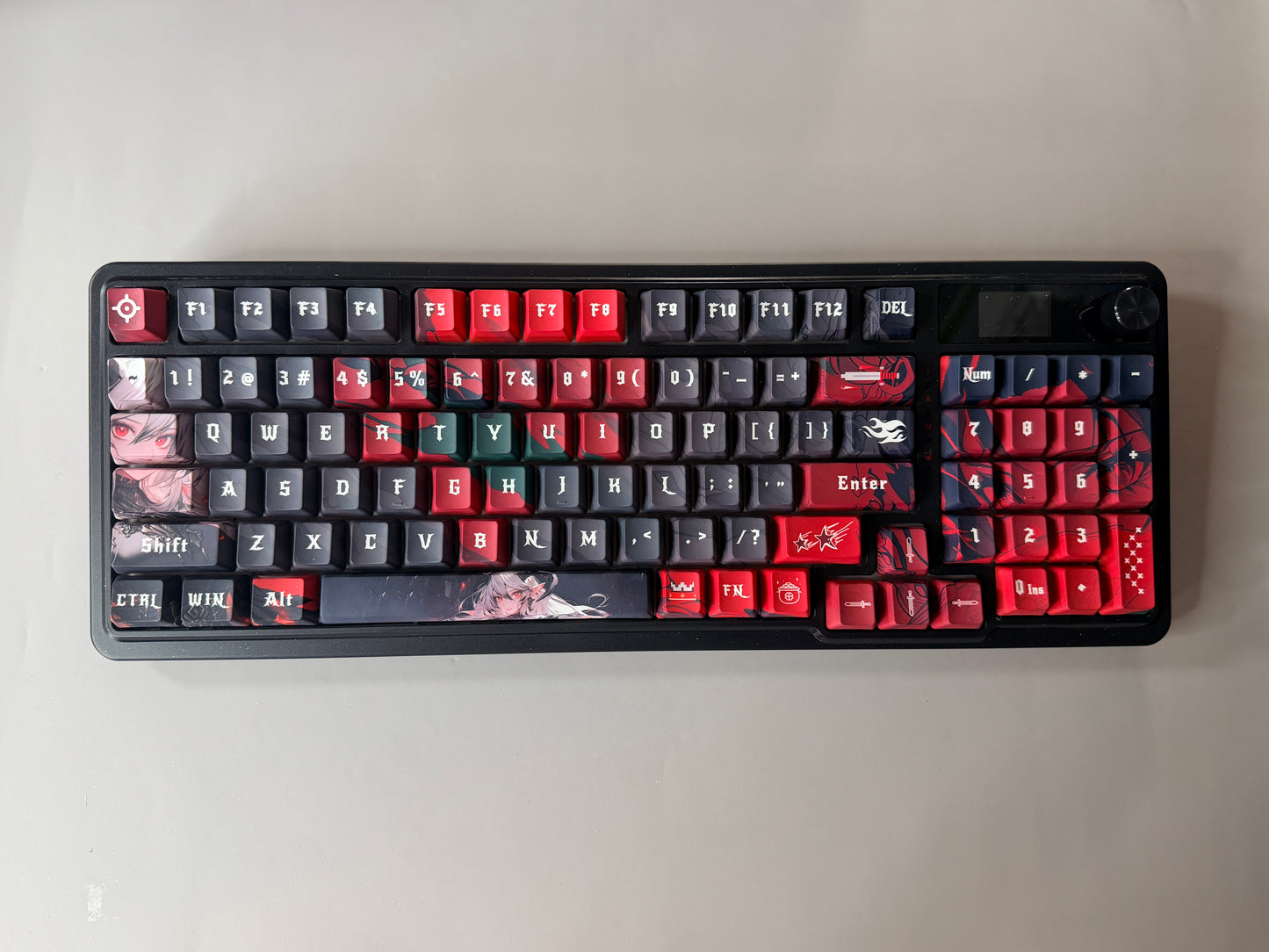 Unboxing For Sales ARTEMIS K719 PRO Anime RGB Gaming Mechanical Keyboard(not including shooting decoration)