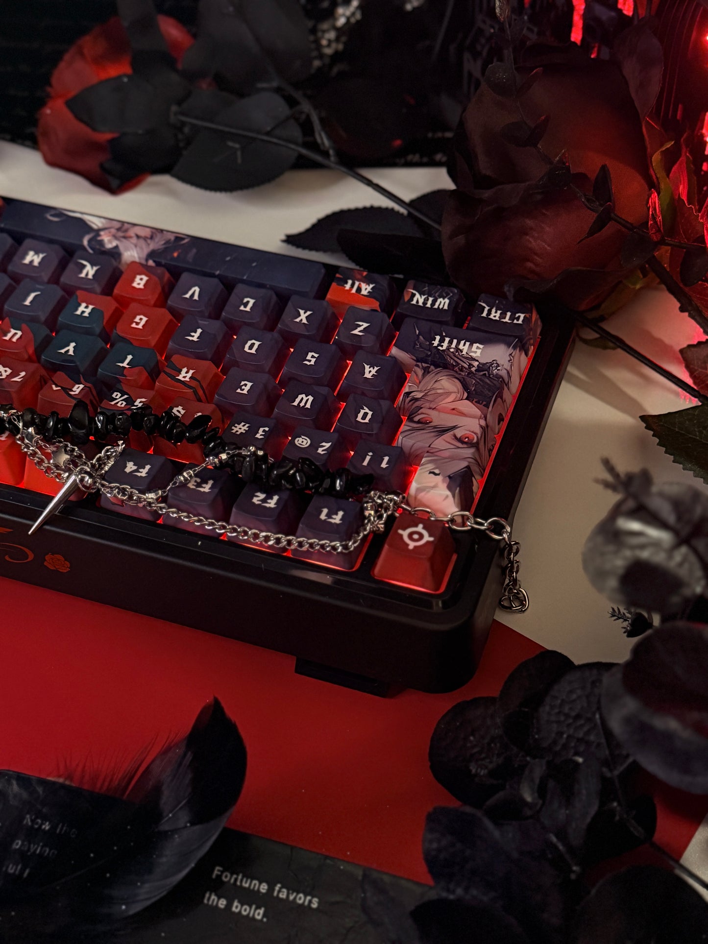 Unboxing For Sales ARTEMIS K719 PRO Anime RGB Gaming Mechanical Keyboard(not including shooting decoration)