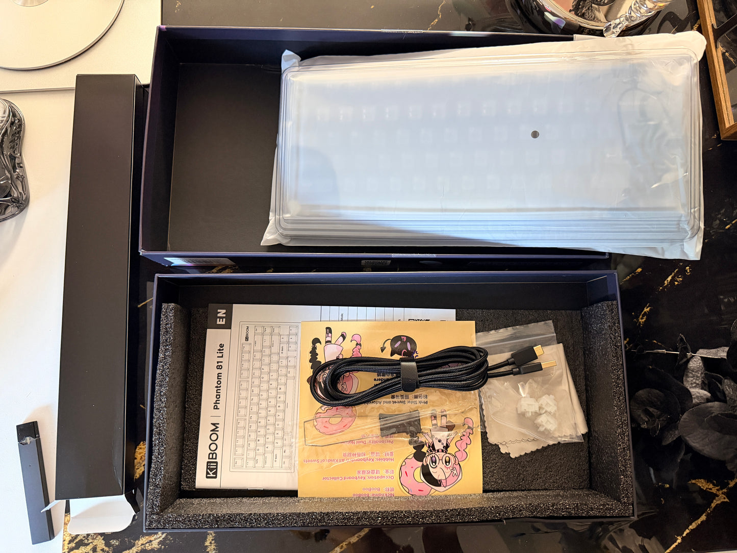 Unboxing Sample For Sales ONLY 1 Instock KiiBOOM Phantom81 Lite BLACK（not including shooting decorations）
